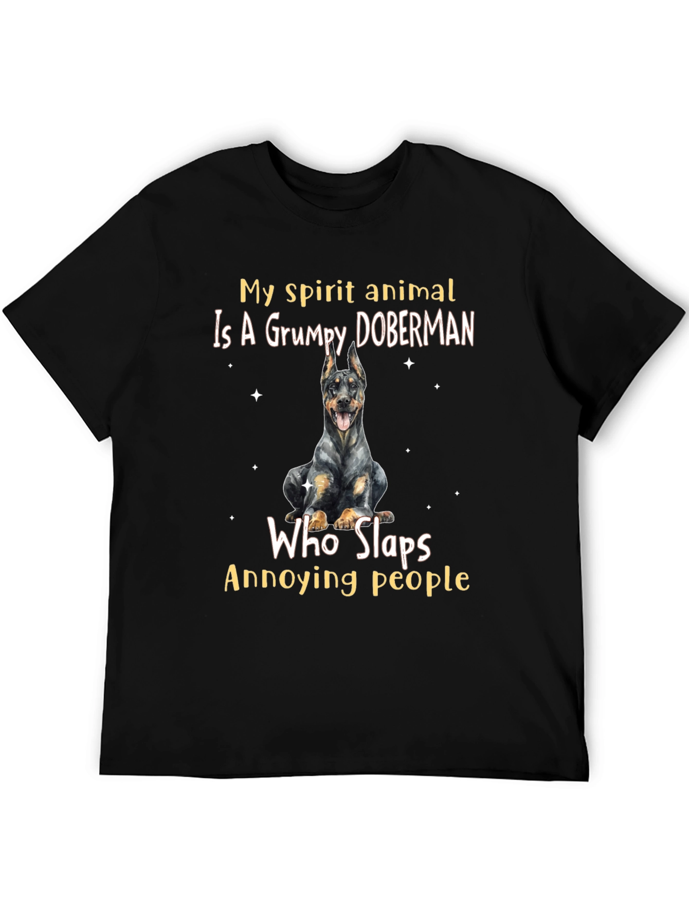 Grumpy Doberman Spirit Animal T-Shirt