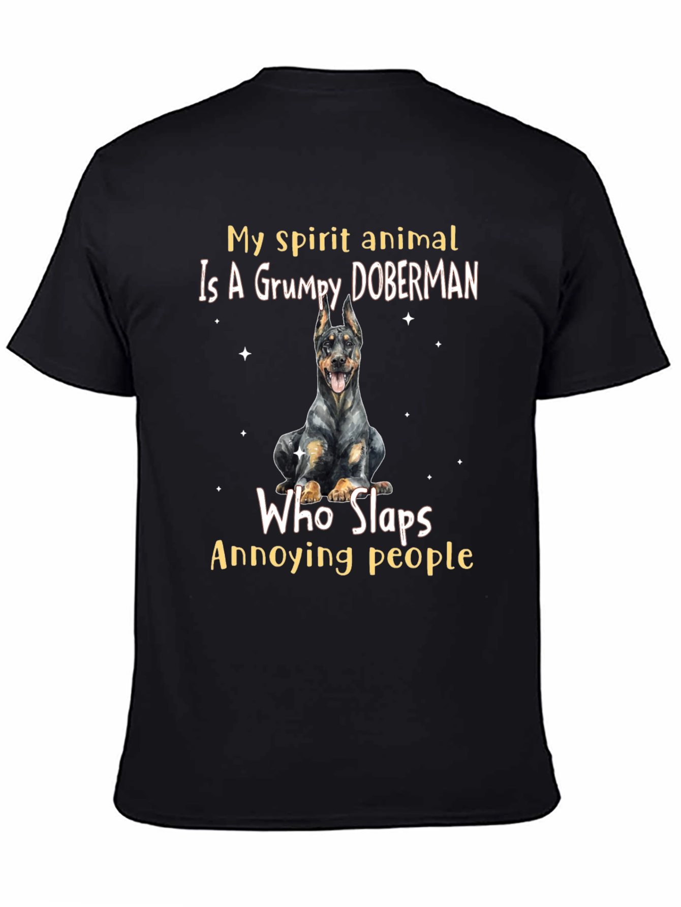 Grumpy Doberman Spirit Animal T-Shirt