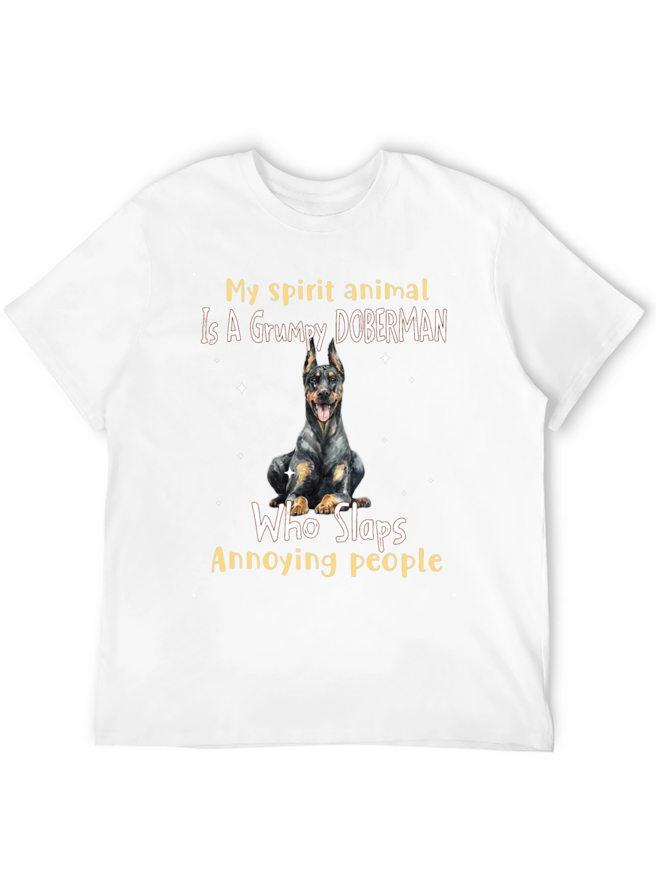 Grumpy Doberman Spirit Animal T-Shirt