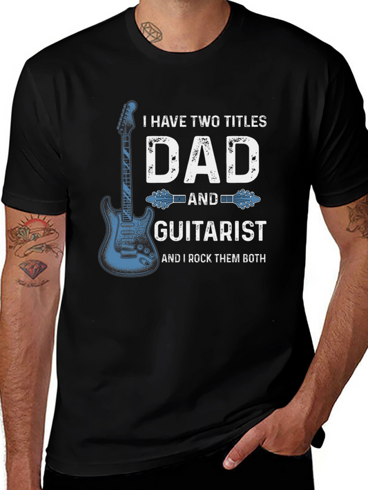 Dad Guitarist Graphic T-Shirt