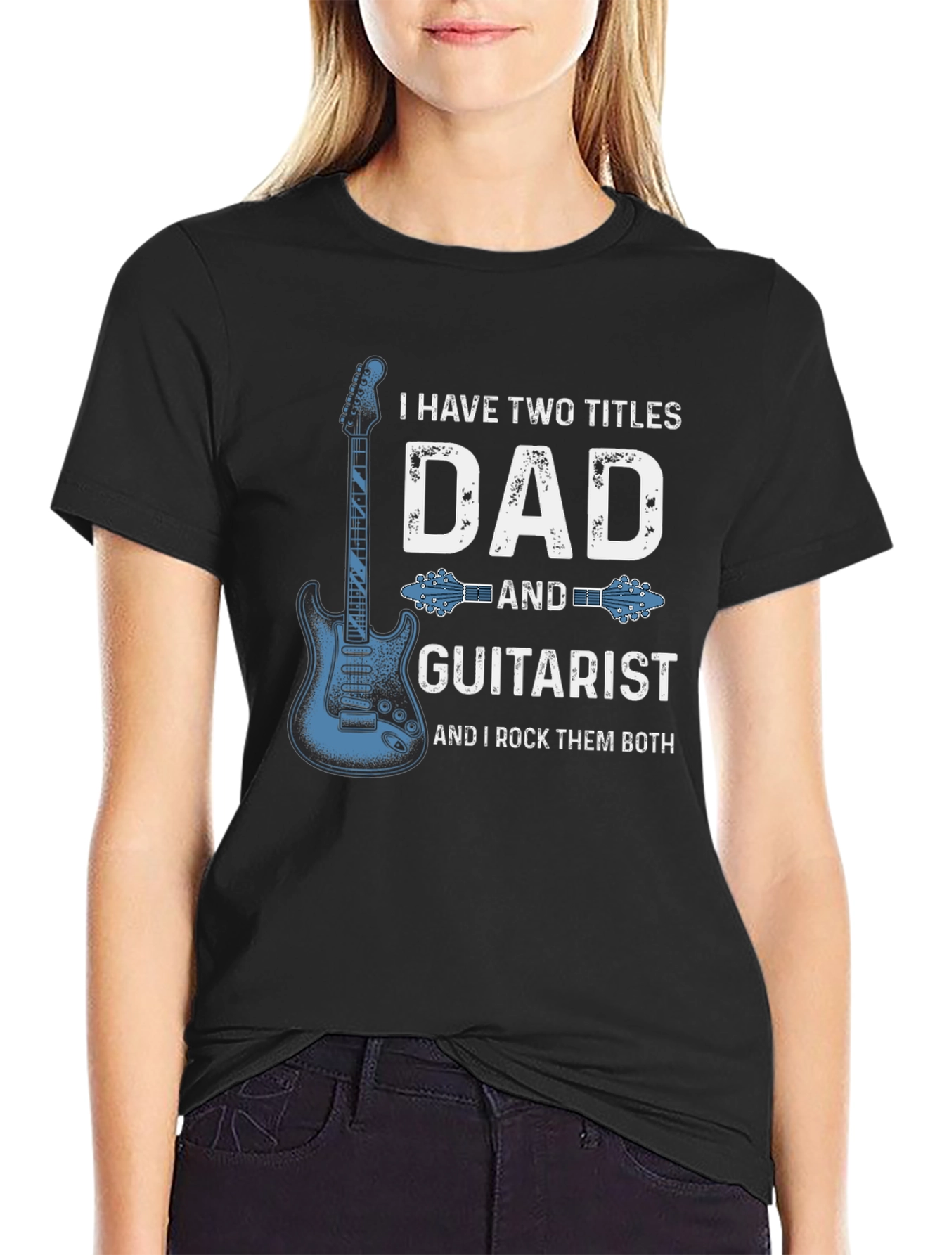 Dad Guitarist Graphic T-Shirt