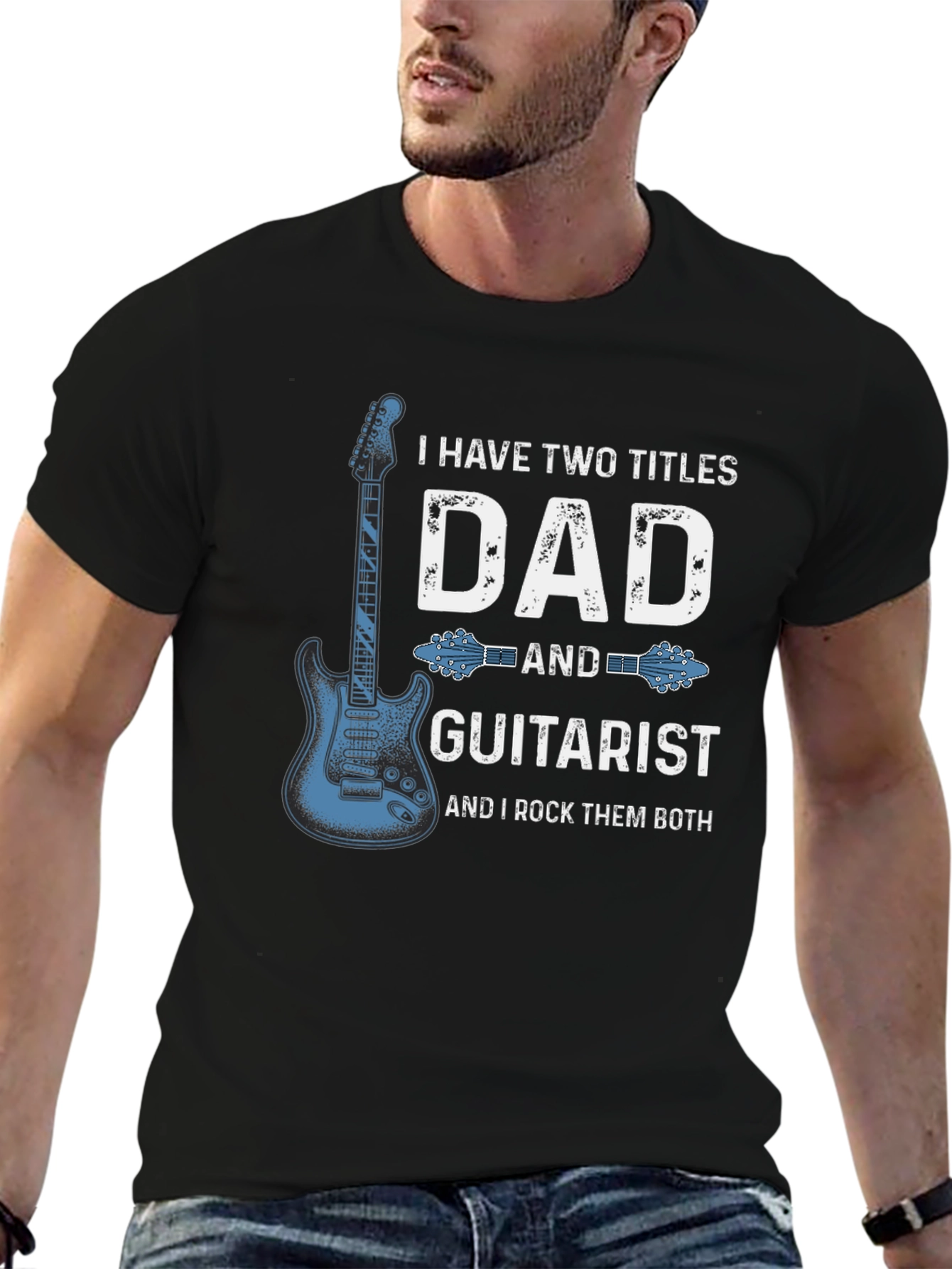 Dad Guitarist Graphic T-Shirt