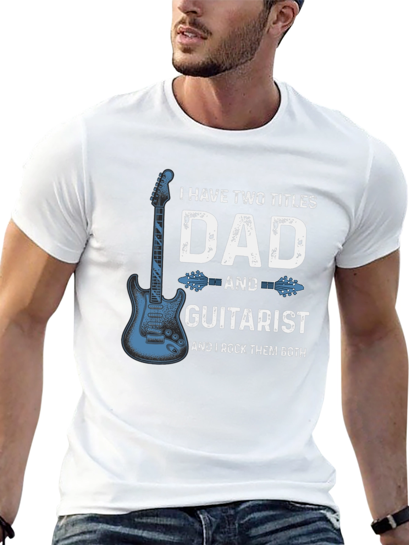 Dad Guitarist Graphic T-Shirt