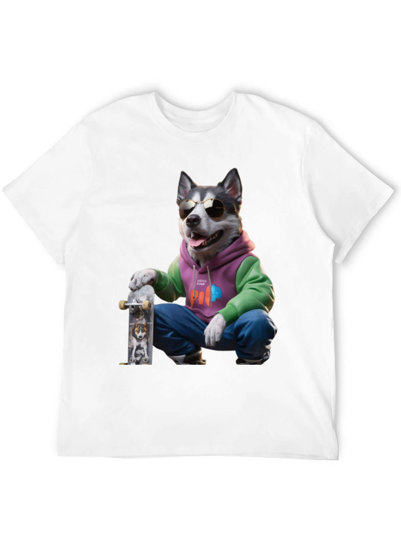 Cool Husky Skater T-Shirt