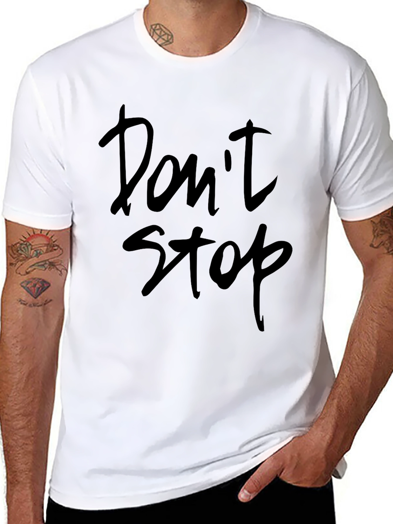 Dont Stop Crew Neck T-Shirt