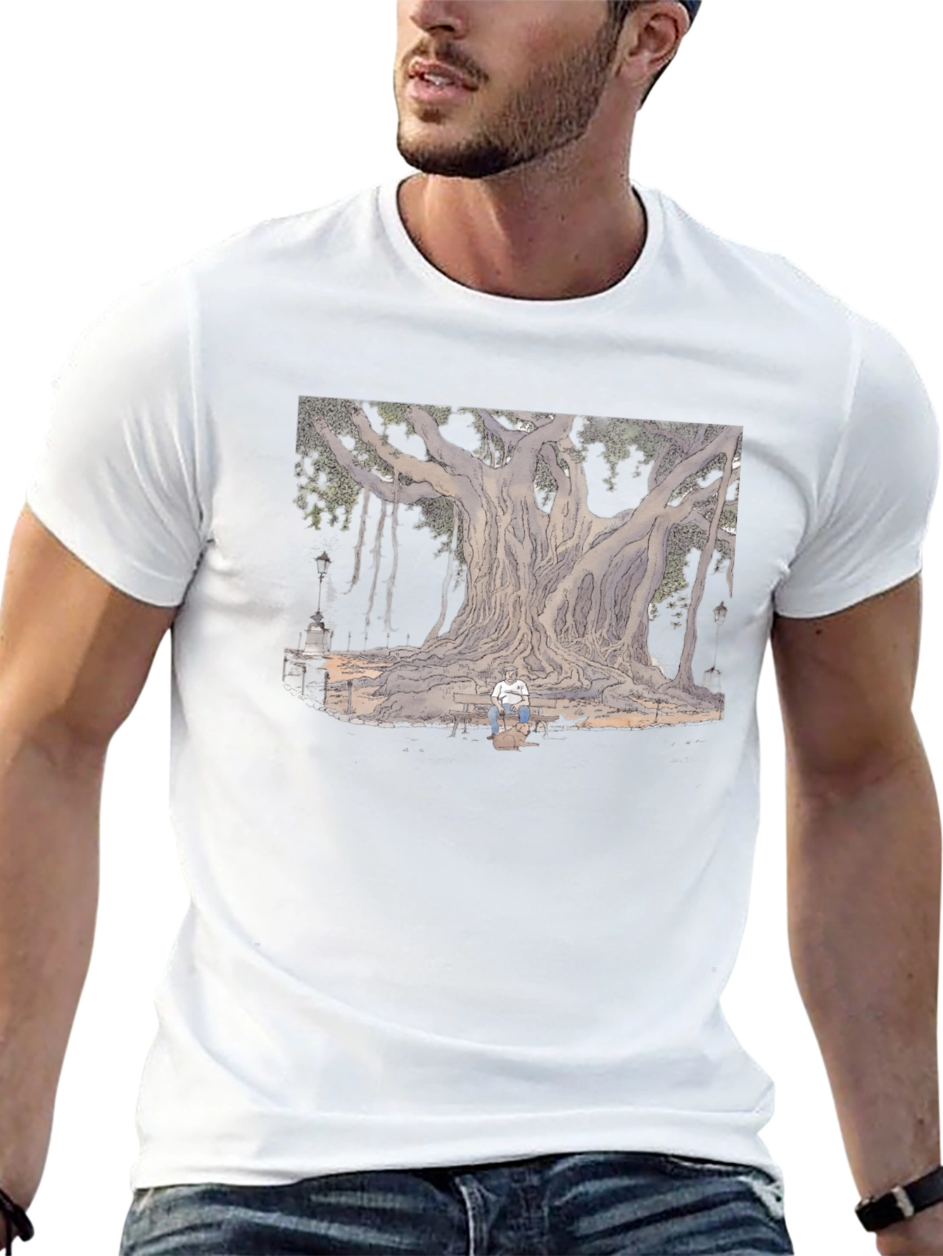 Illustrated Tree Graphic Tee
