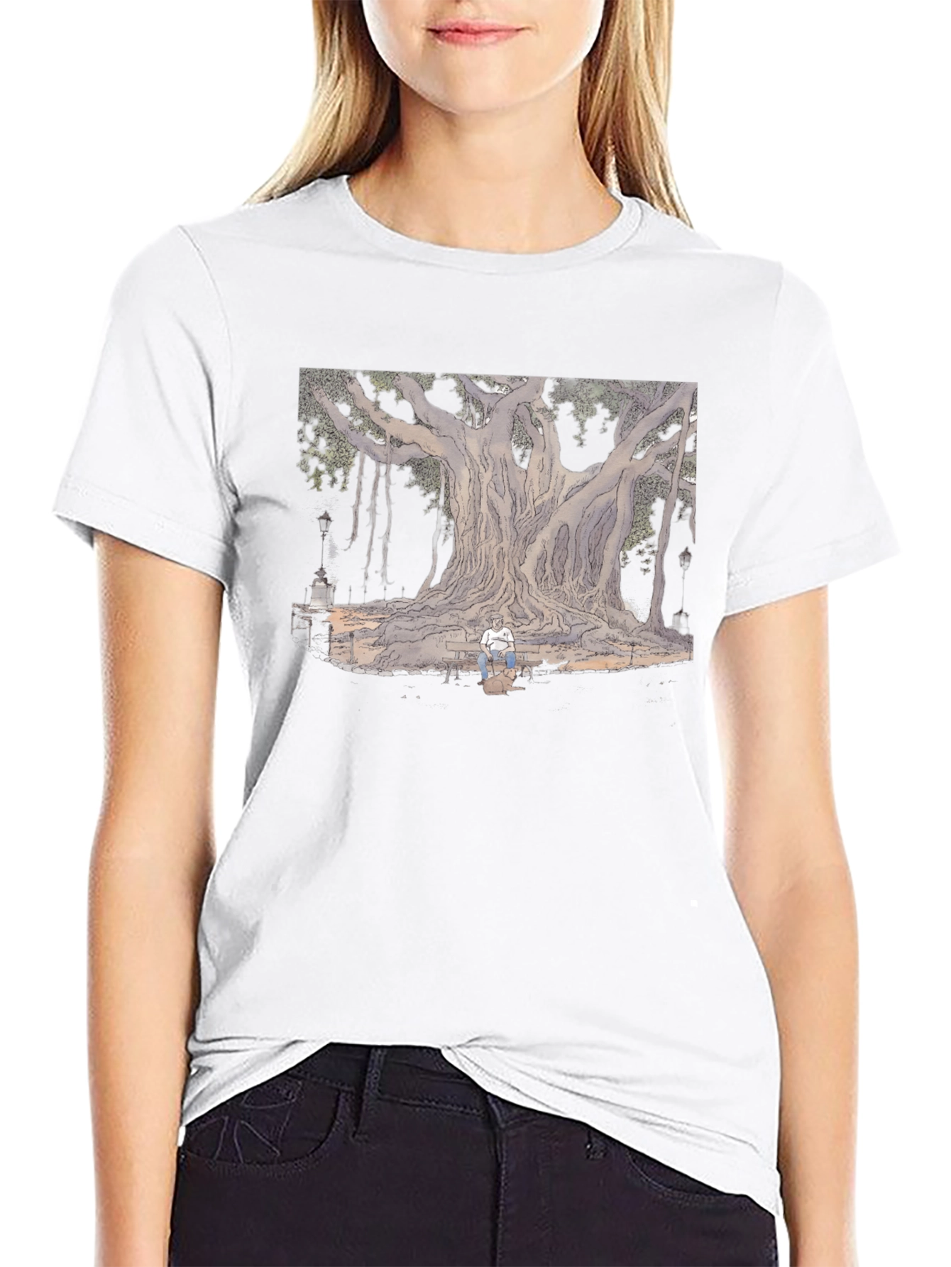 Illustrated Tree Graphic Tee