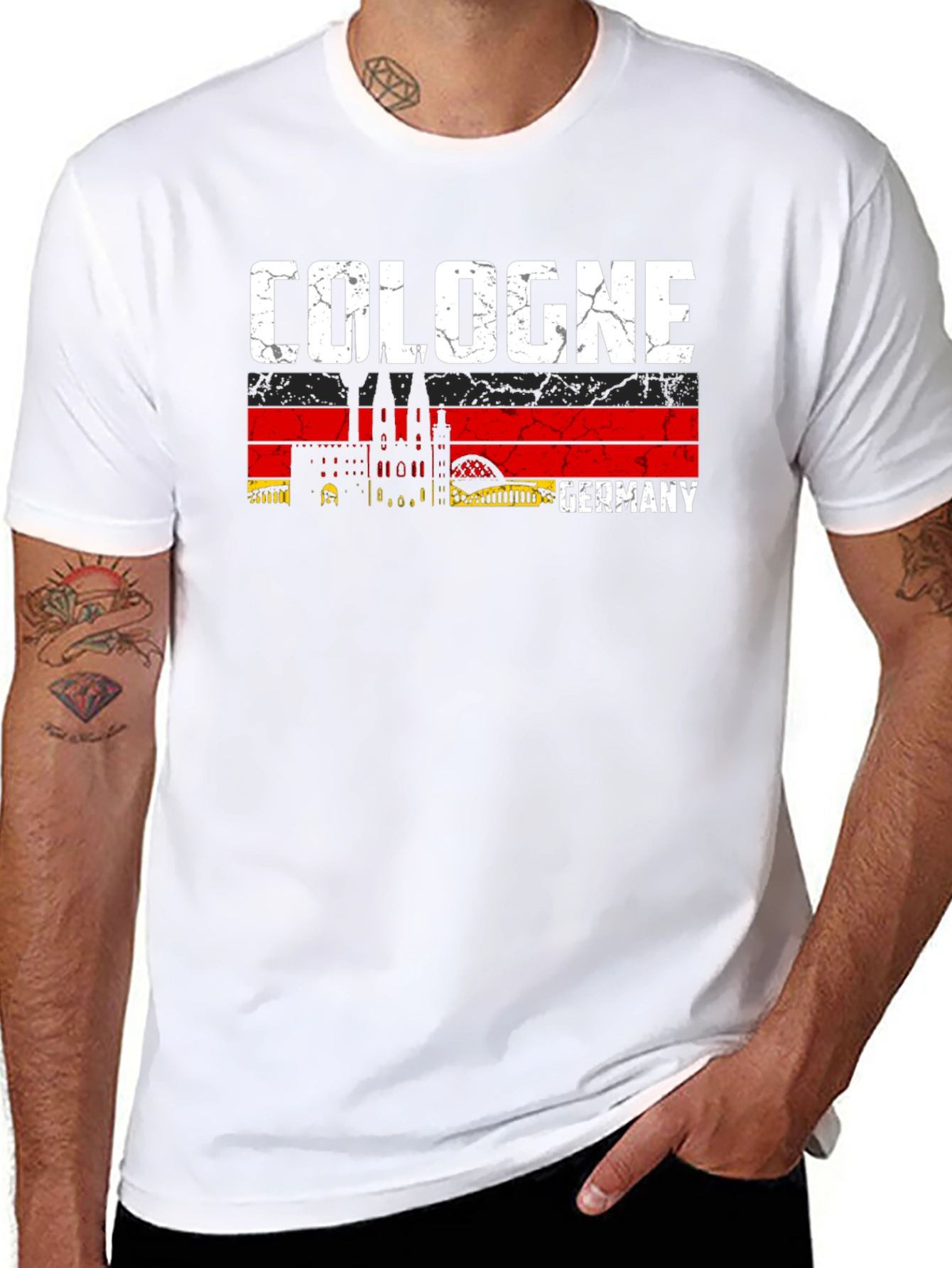 Cologne Germany T-Shirt City Skyline Graphic Tee