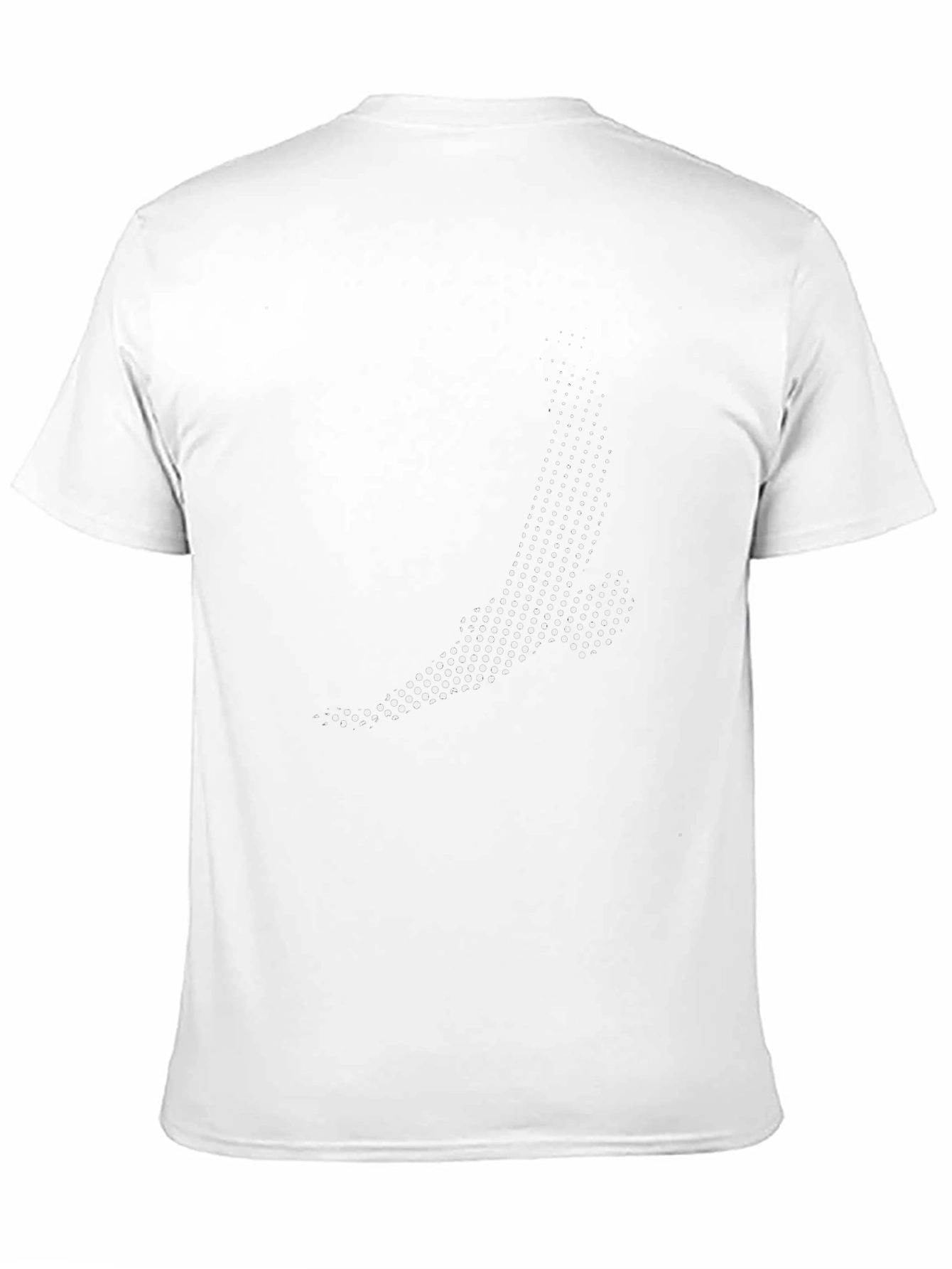 Abstract Bird Print Black T-Shirt