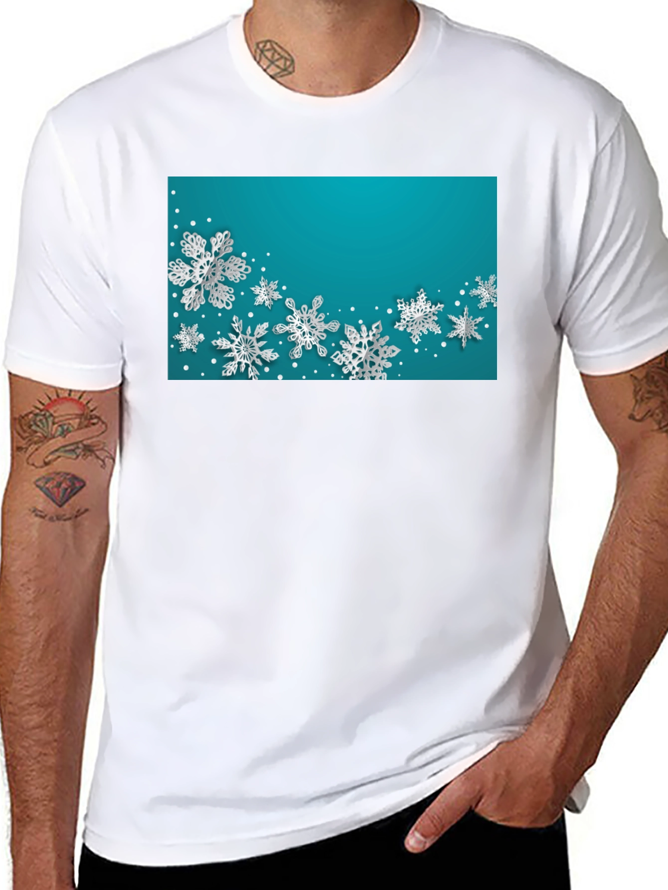 Snowflake Graphic Tee - Winter Holiday Style