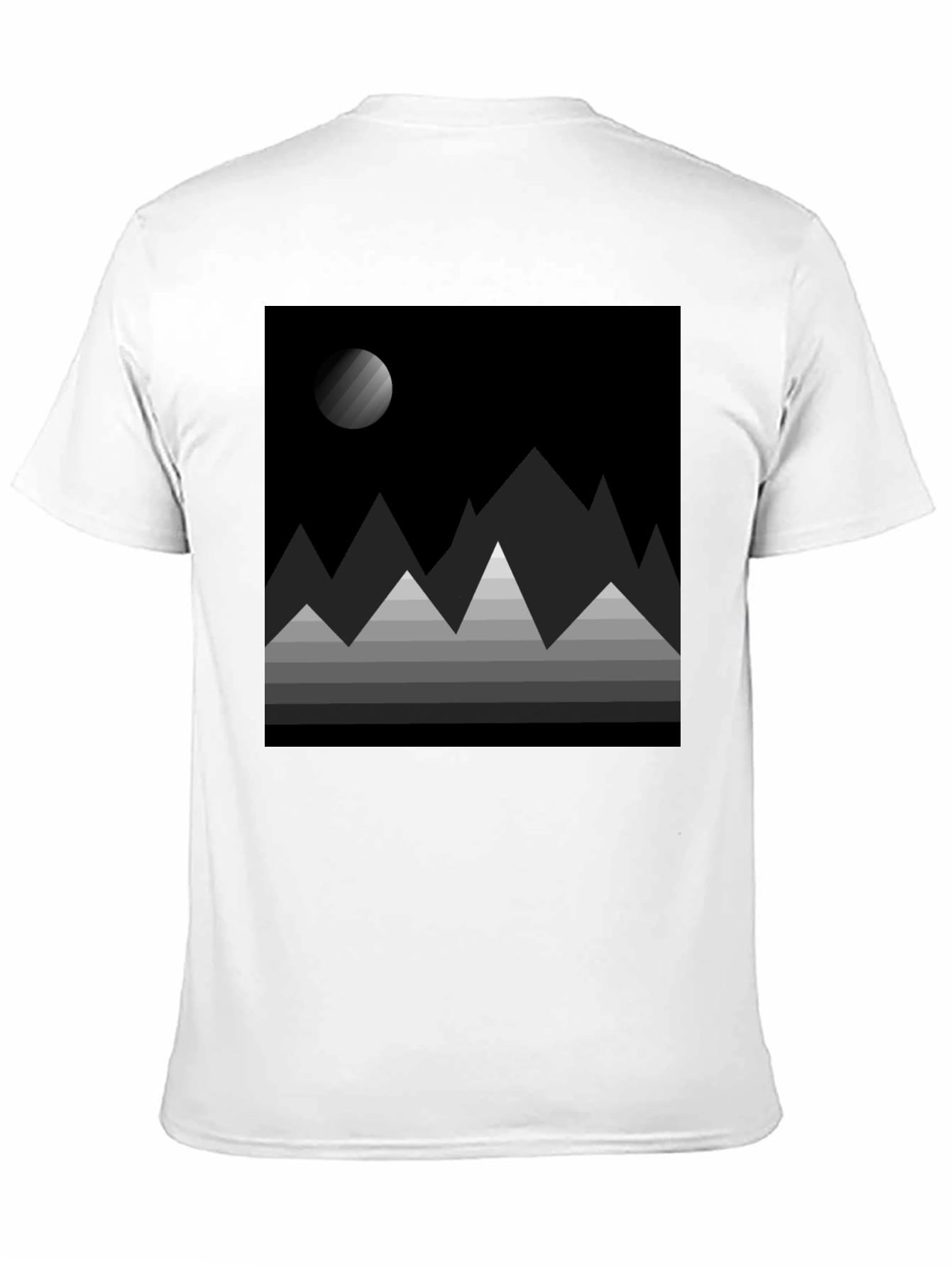 Abstract Mountainscape Graphic Tee