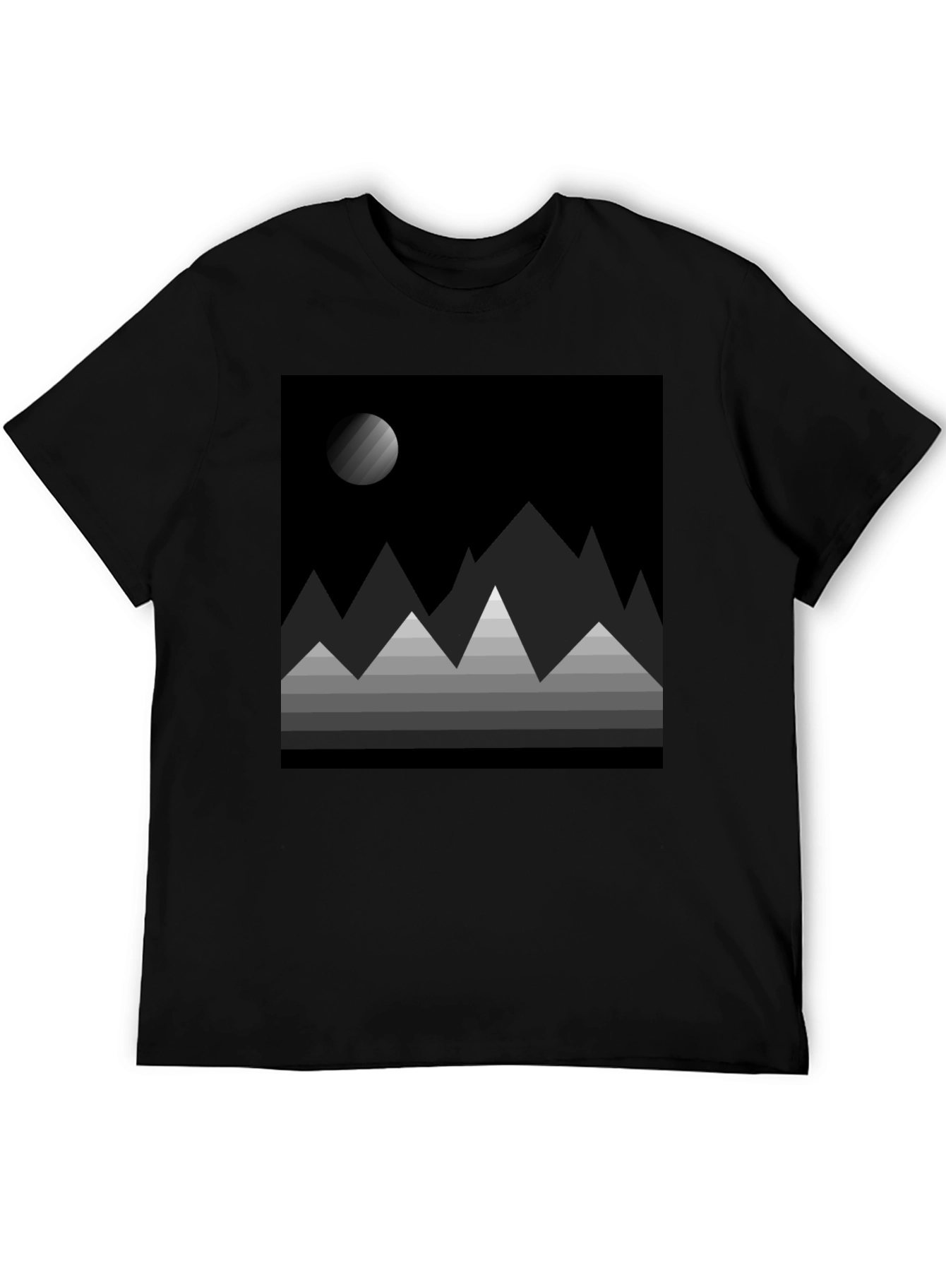 Abstract Mountainscape Graphic Tee