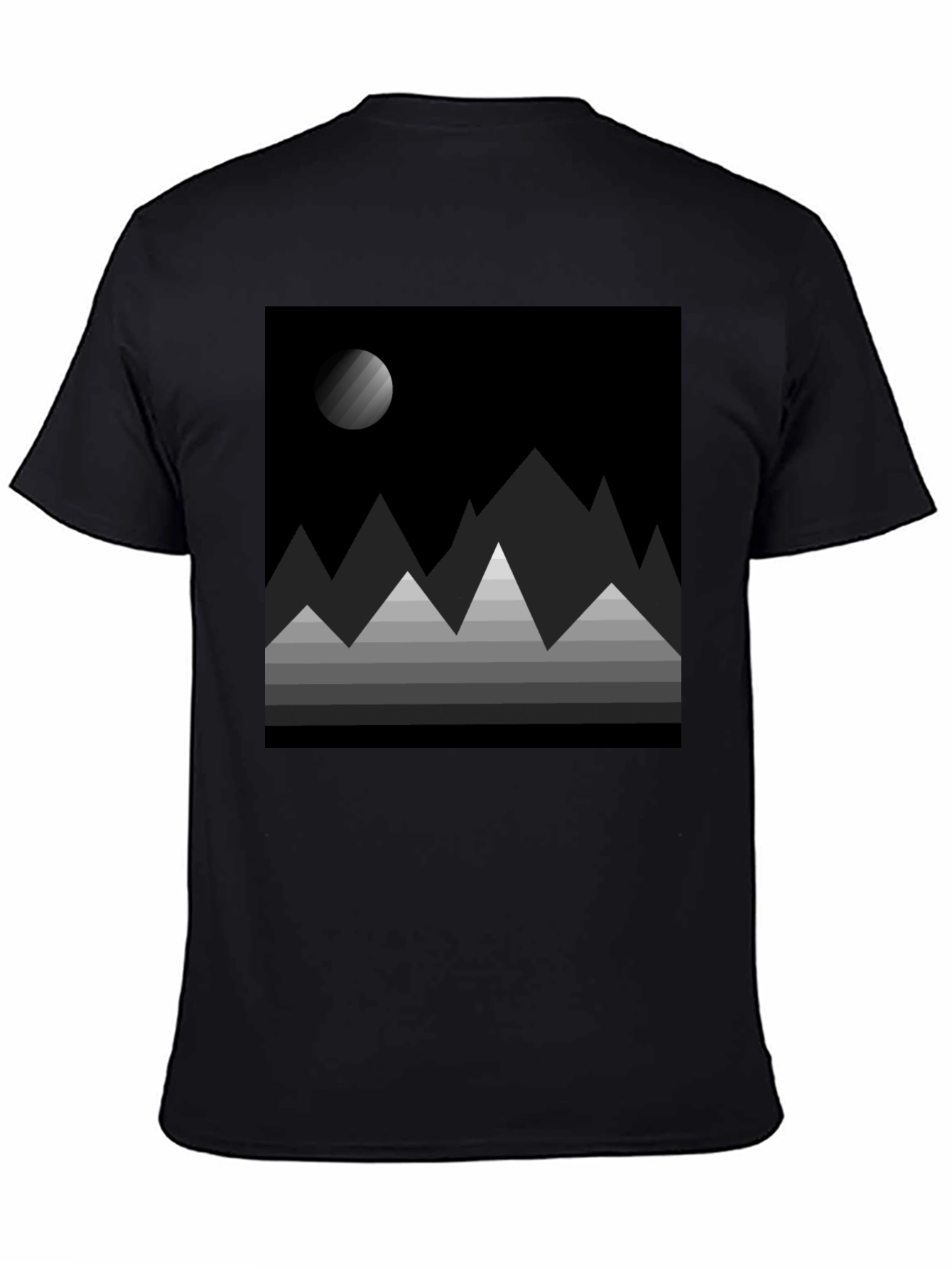 Abstract Mountainscape Graphic Tee