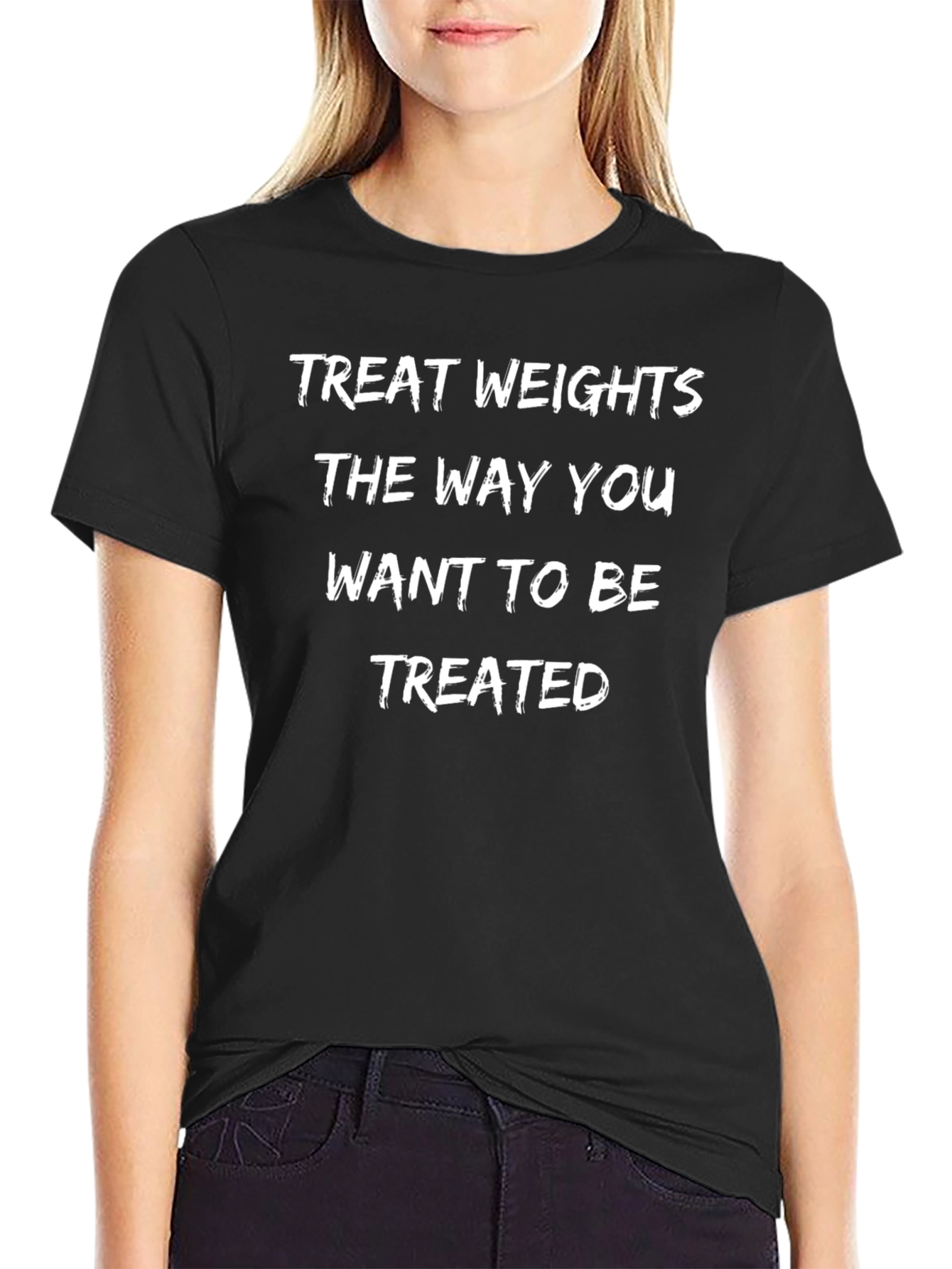 Treat Weights T-Shirt - Gym Motivation