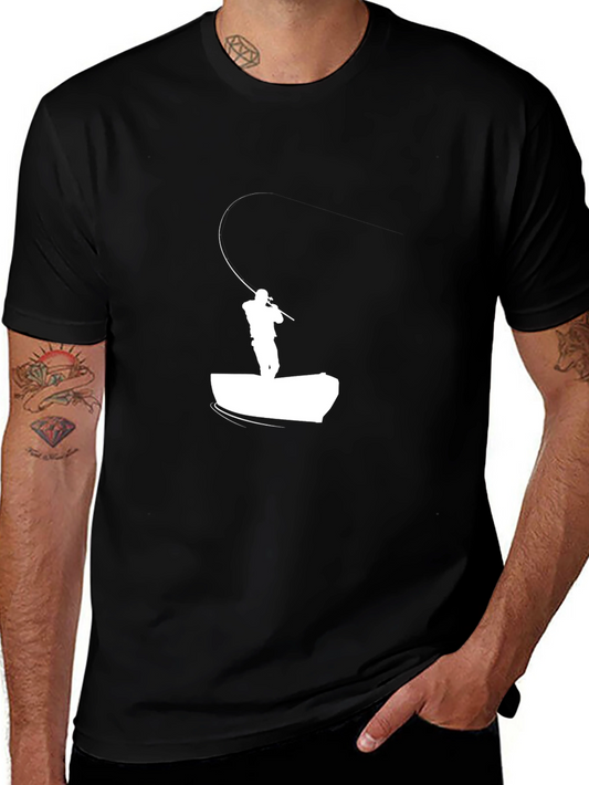 Fisherman T-Shirt: Fly Fishing Silhouette Tee