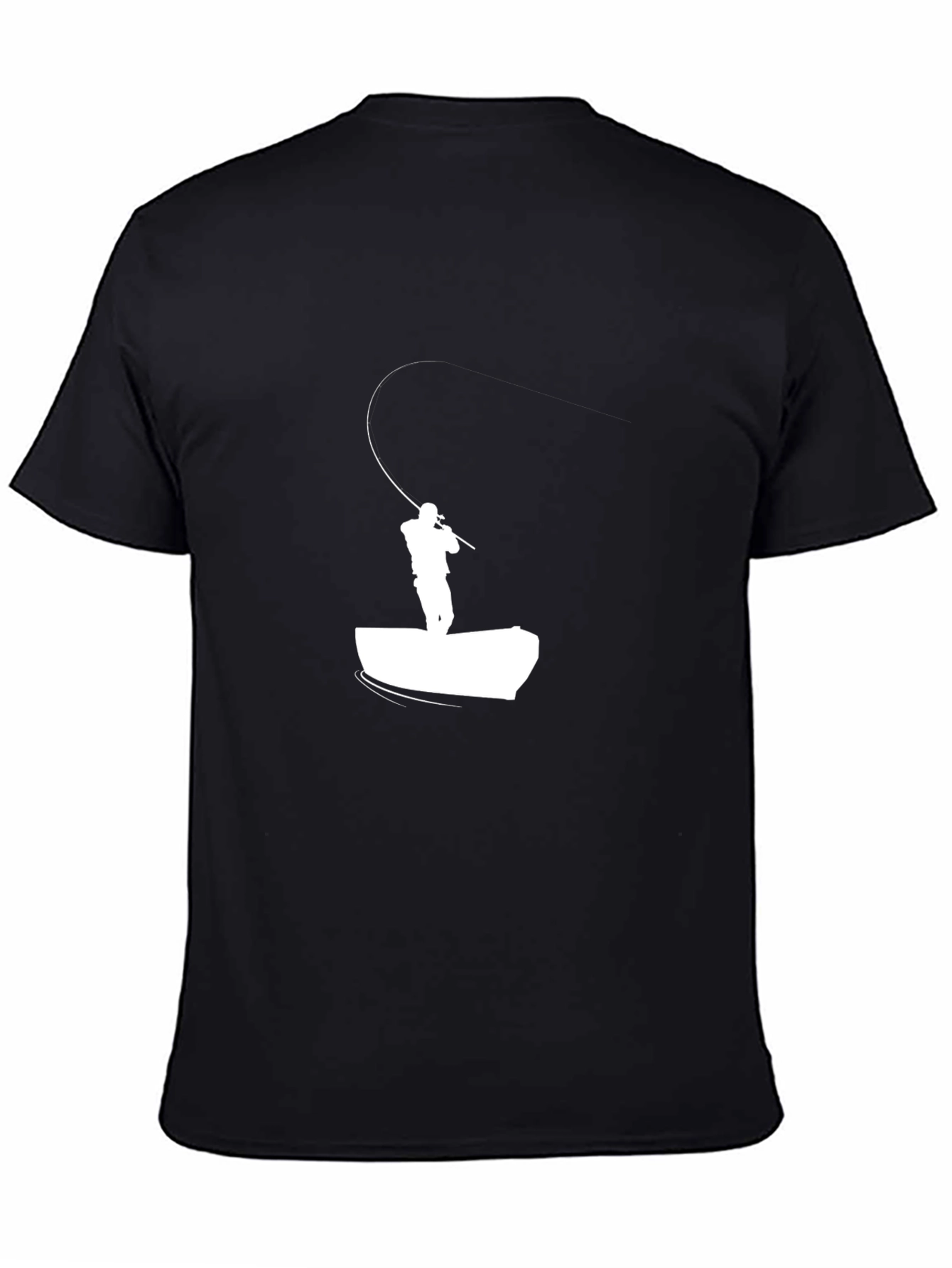 Fisherman T-Shirt: Fly Fishing Silhouette Tee