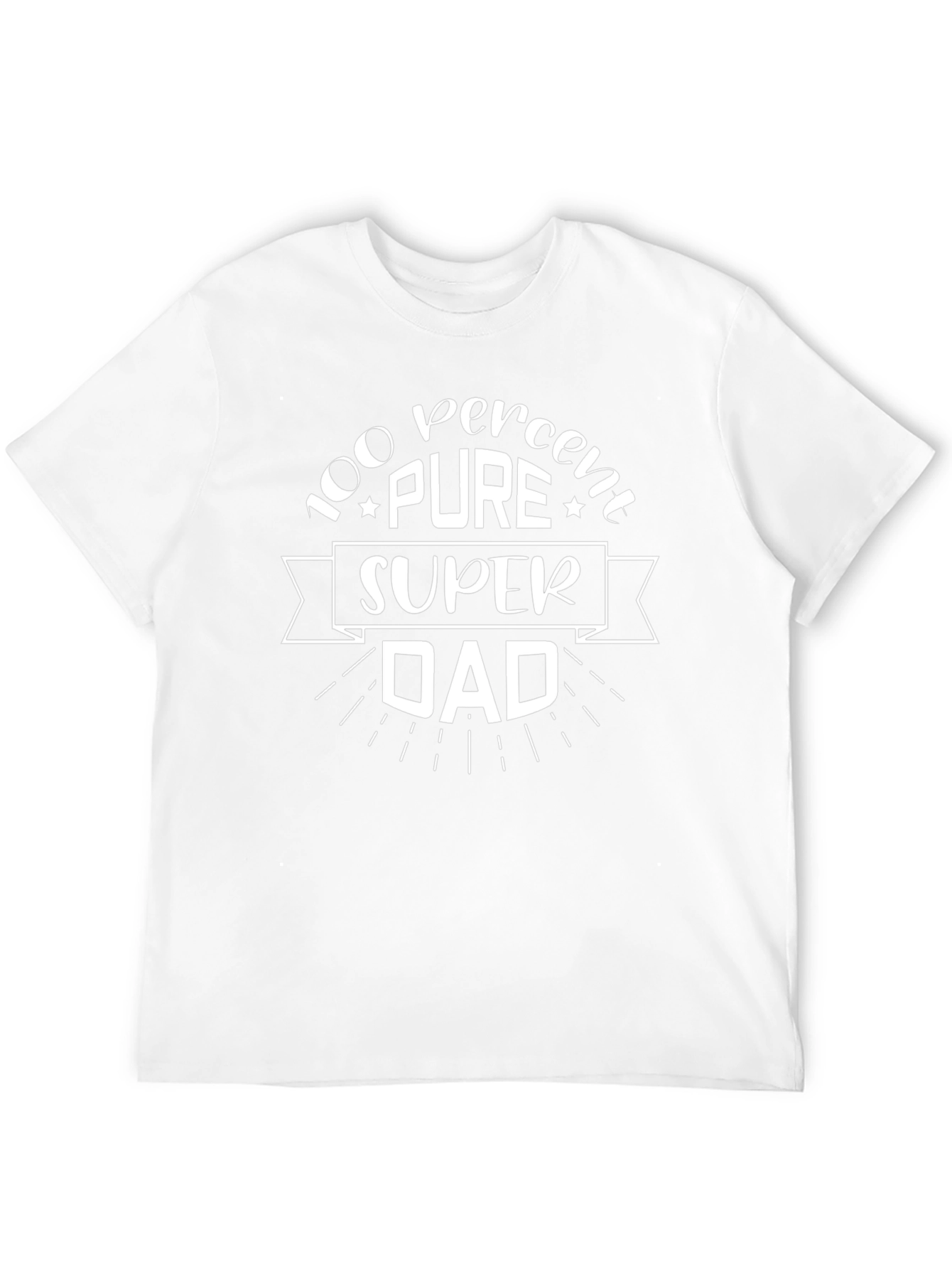 100% Pure Super Dad Black T-Shirt
