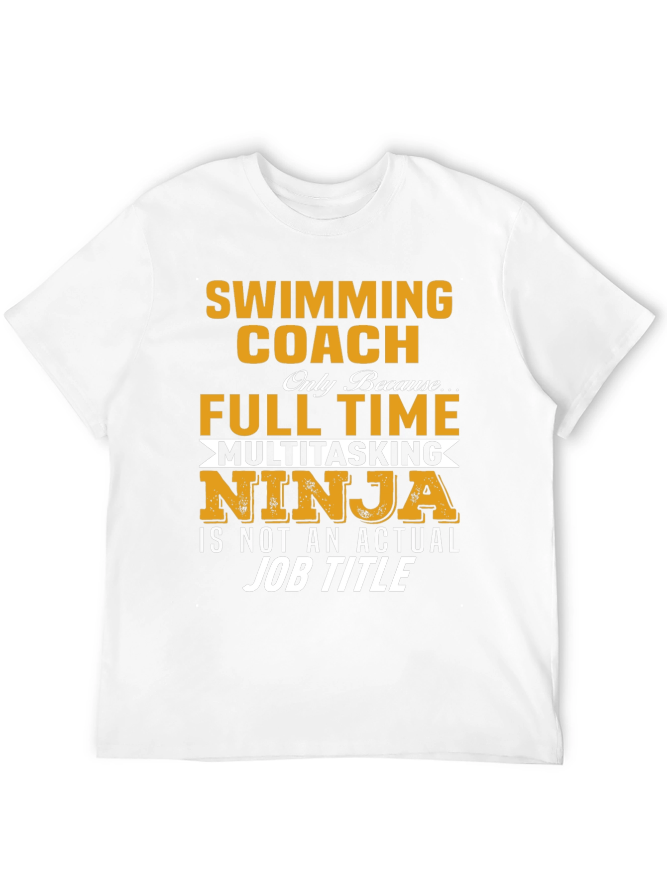 Swimming Coach Full Time Ninja T-Shirt