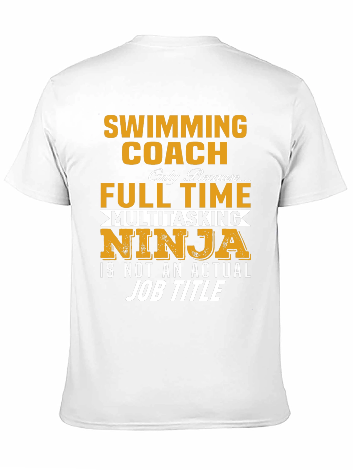 Swimming Coach Full Time Ninja T-Shirt