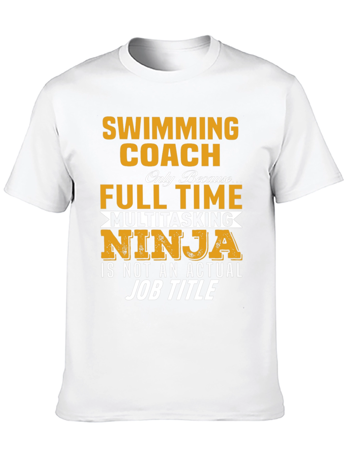 Swimming Coach Full Time Ninja T-Shirt