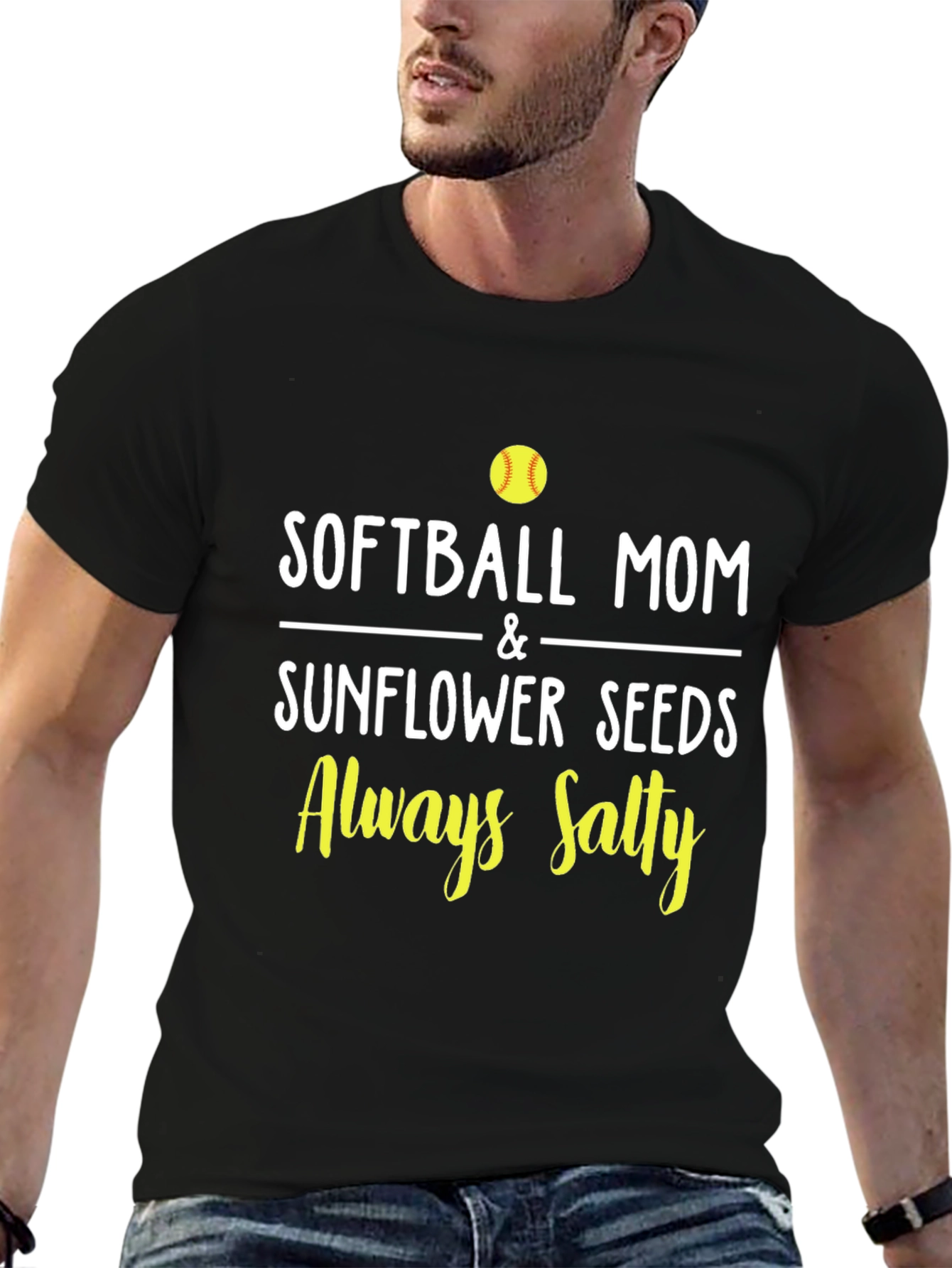 Softball Mom Always Salty Graphic Tee