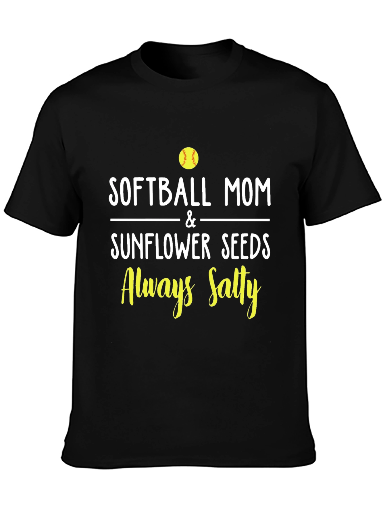 Softball Mom Always Salty Graphic Tee