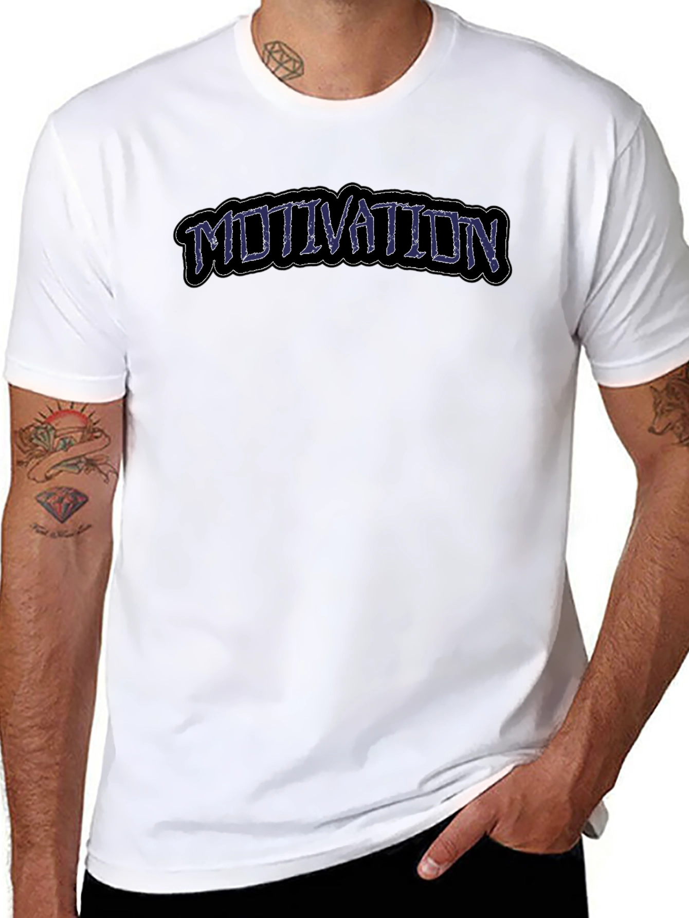 Motivation Graphic Print T-Shirt