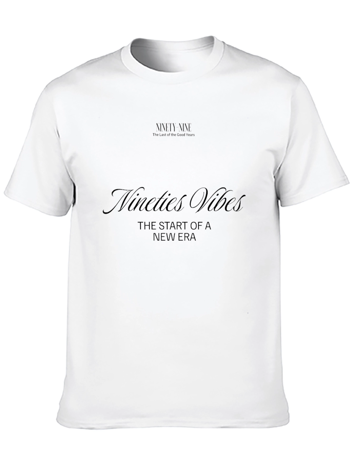 Nineties Vibes Black T-Shirt