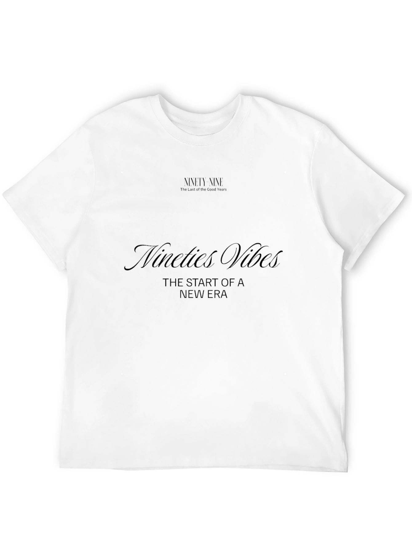 Nineties Vibes Black T-Shirt