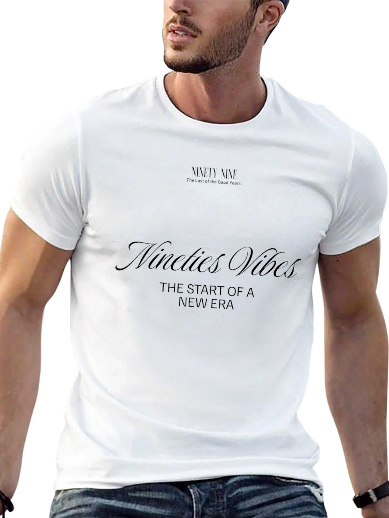 Nineties Vibes Black T-Shirt
