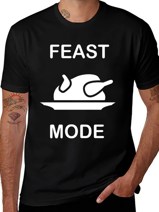 Feast Mode Turkey T-Shirt - Thanksgiving Fun!