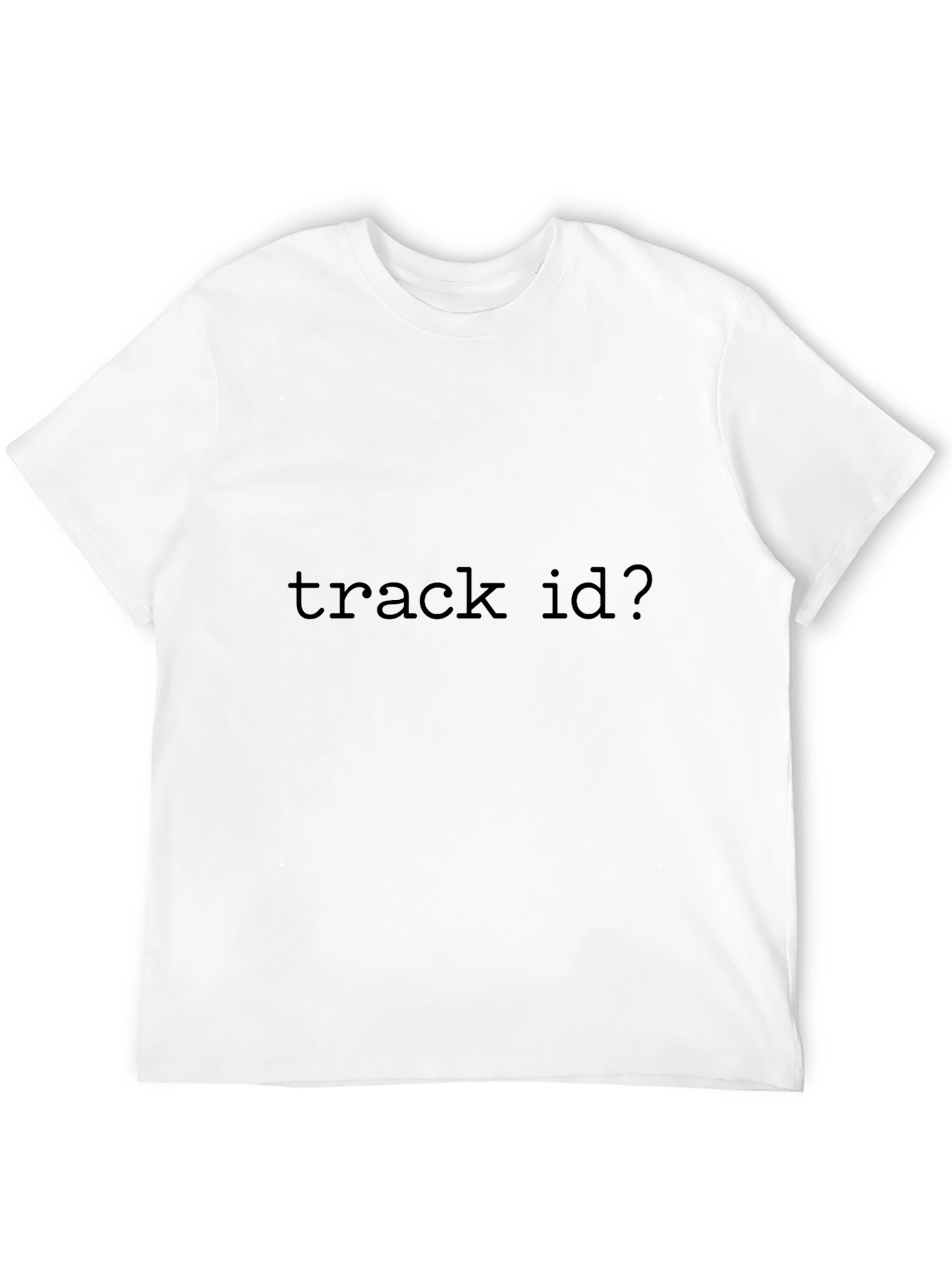 Track ID? Black T-Shirt - Music Lover Tee