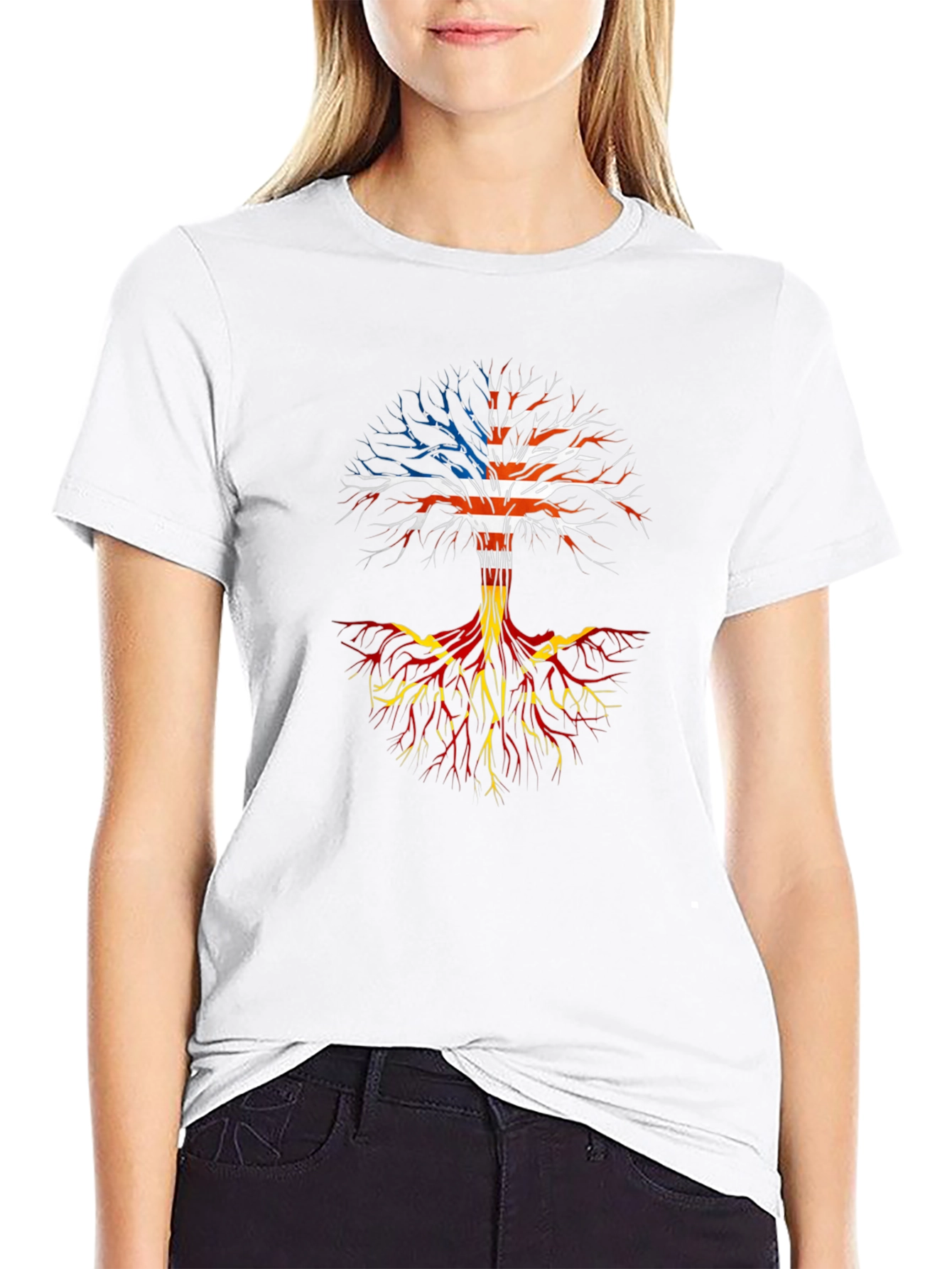 USA & Macedonian Roots T-Shirt
