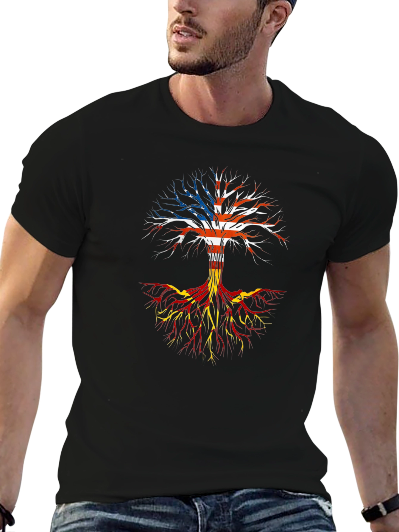 USA & Macedonian Roots T-Shirt