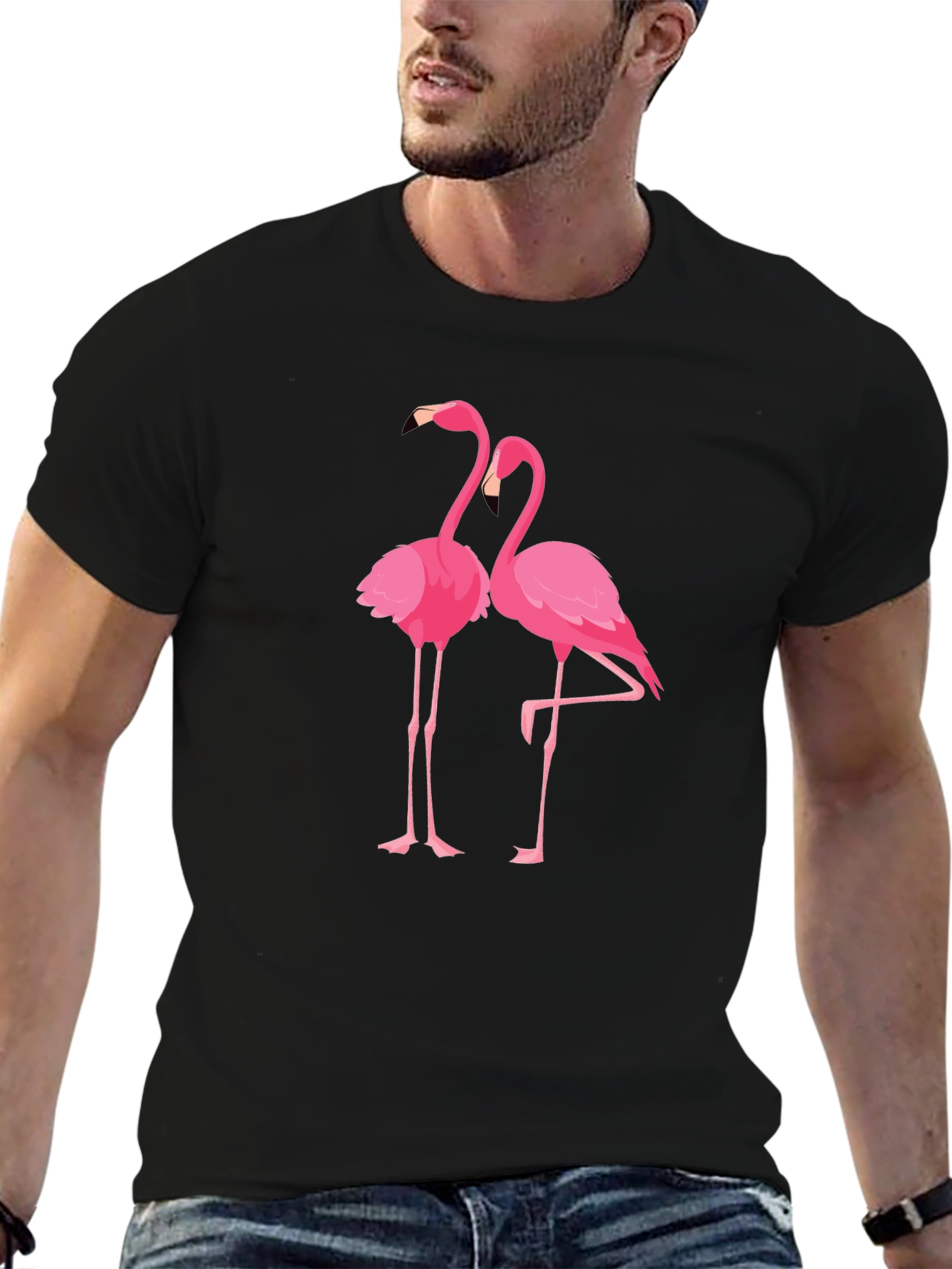 Black Flamingo Graphic Tee