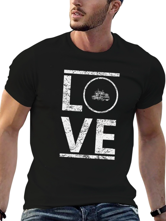 Trucker Love T-Shirt - Semi Truck Driver Tee