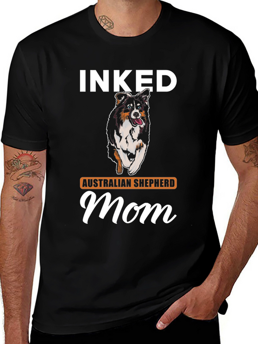 Inked Australian Shepherd Mom T-Shirt
