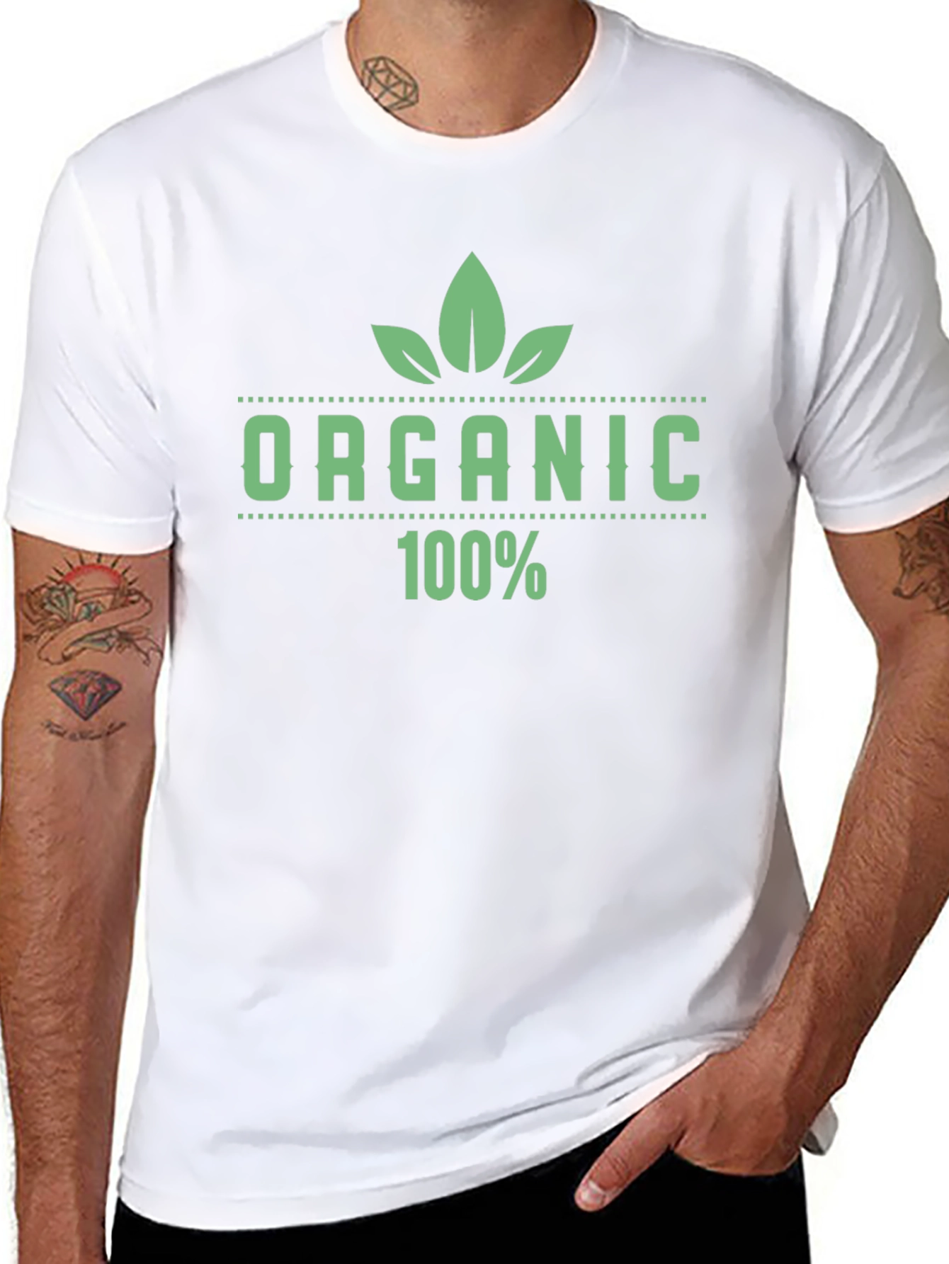 Organic 100% Graphic Print T-Shirt