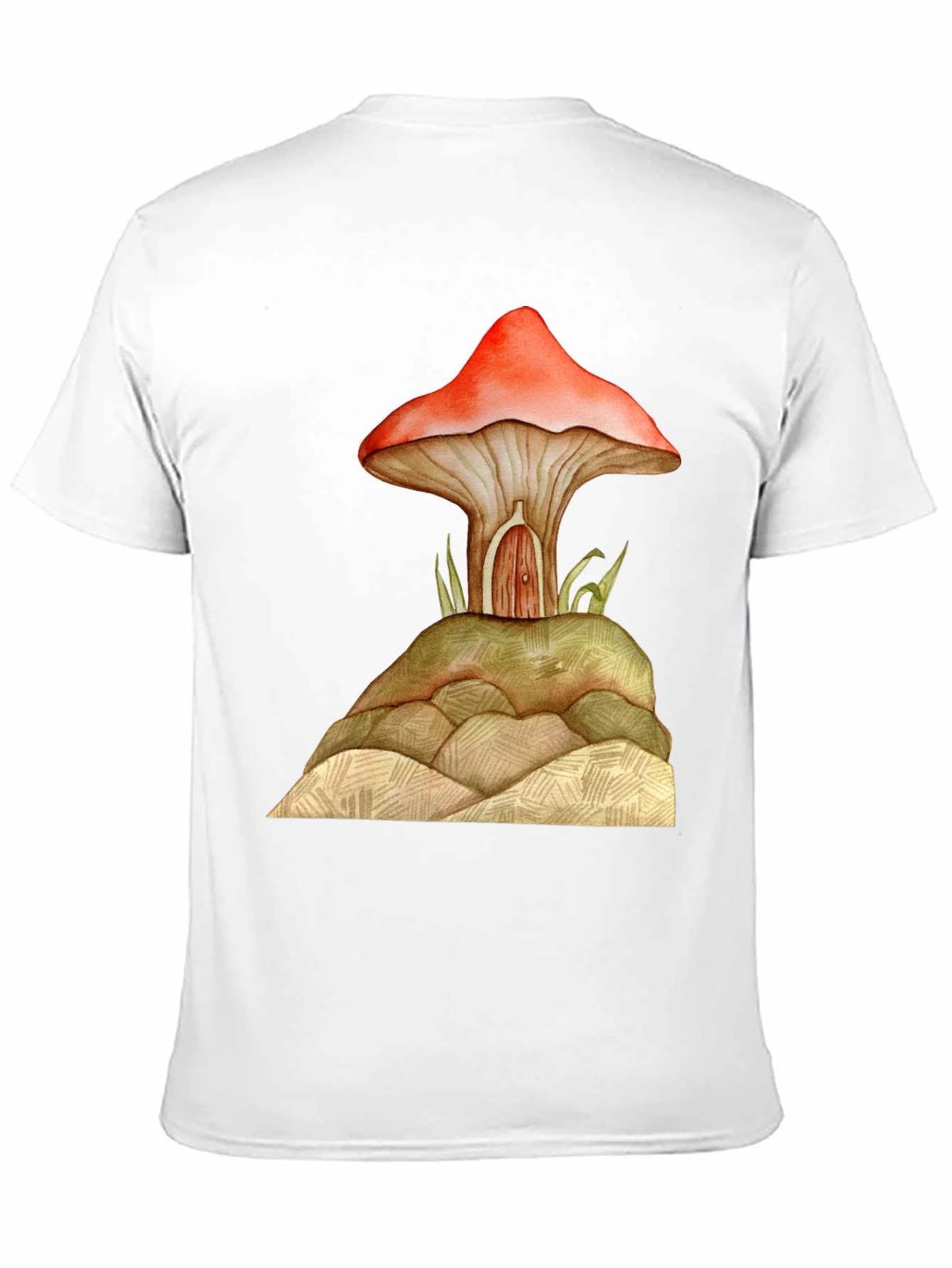 Mushroom House Graphic Tee - Unique Design