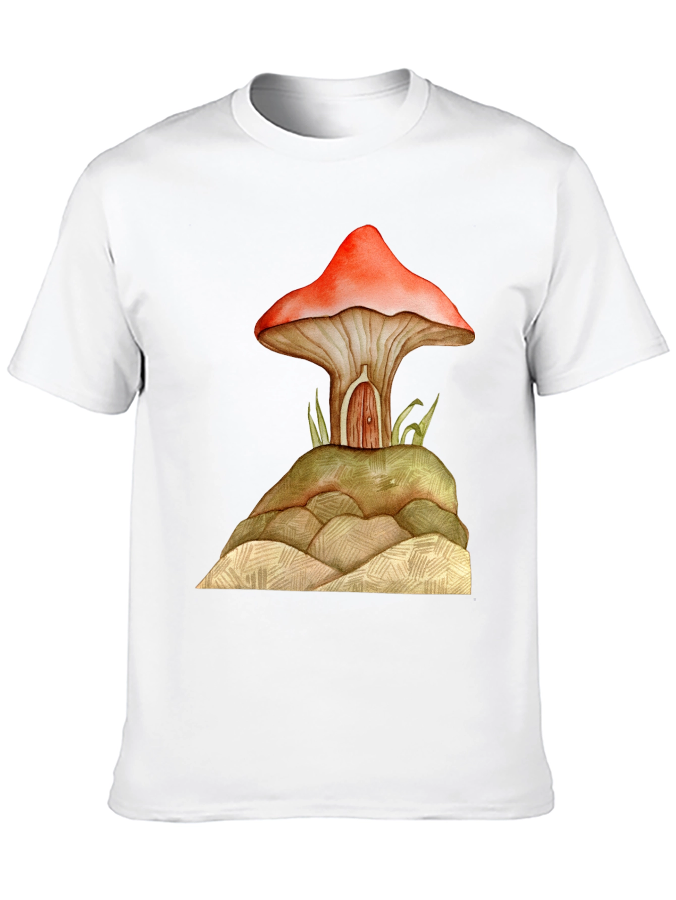 Mushroom House Graphic Tee - Unique Design