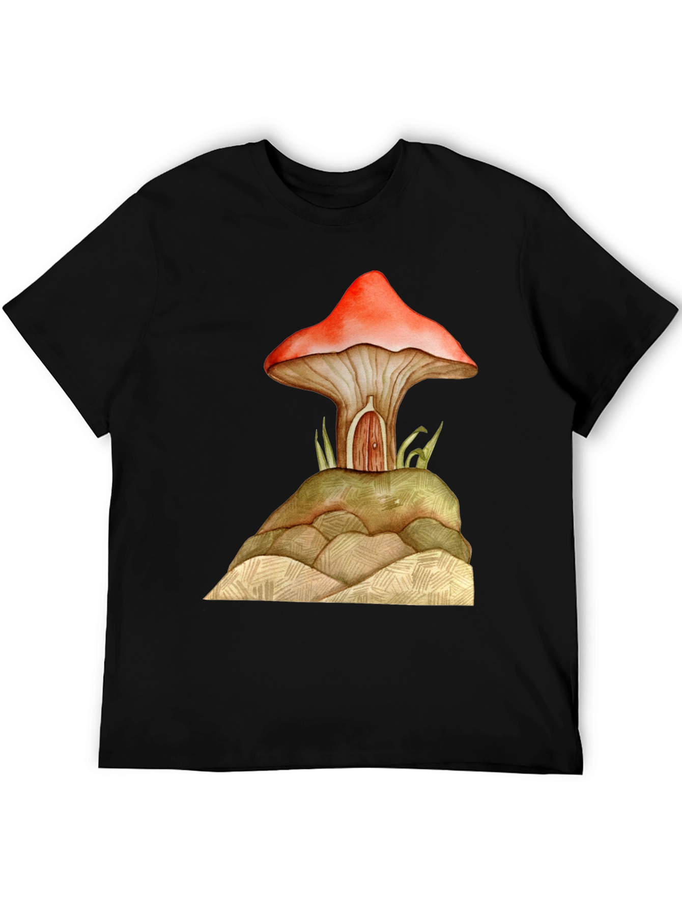 Mushroom House Graphic Tee - Unique Design