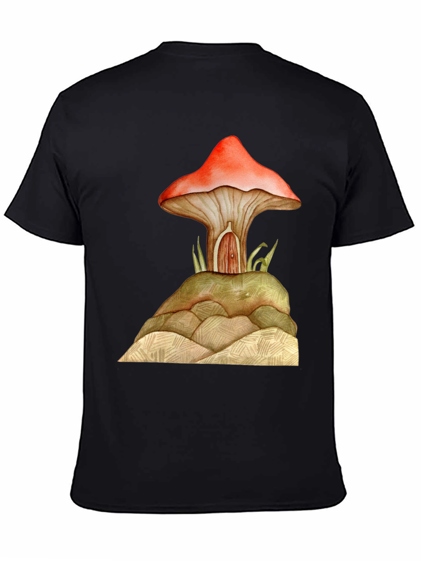 Mushroom House Graphic Tee - Unique Design