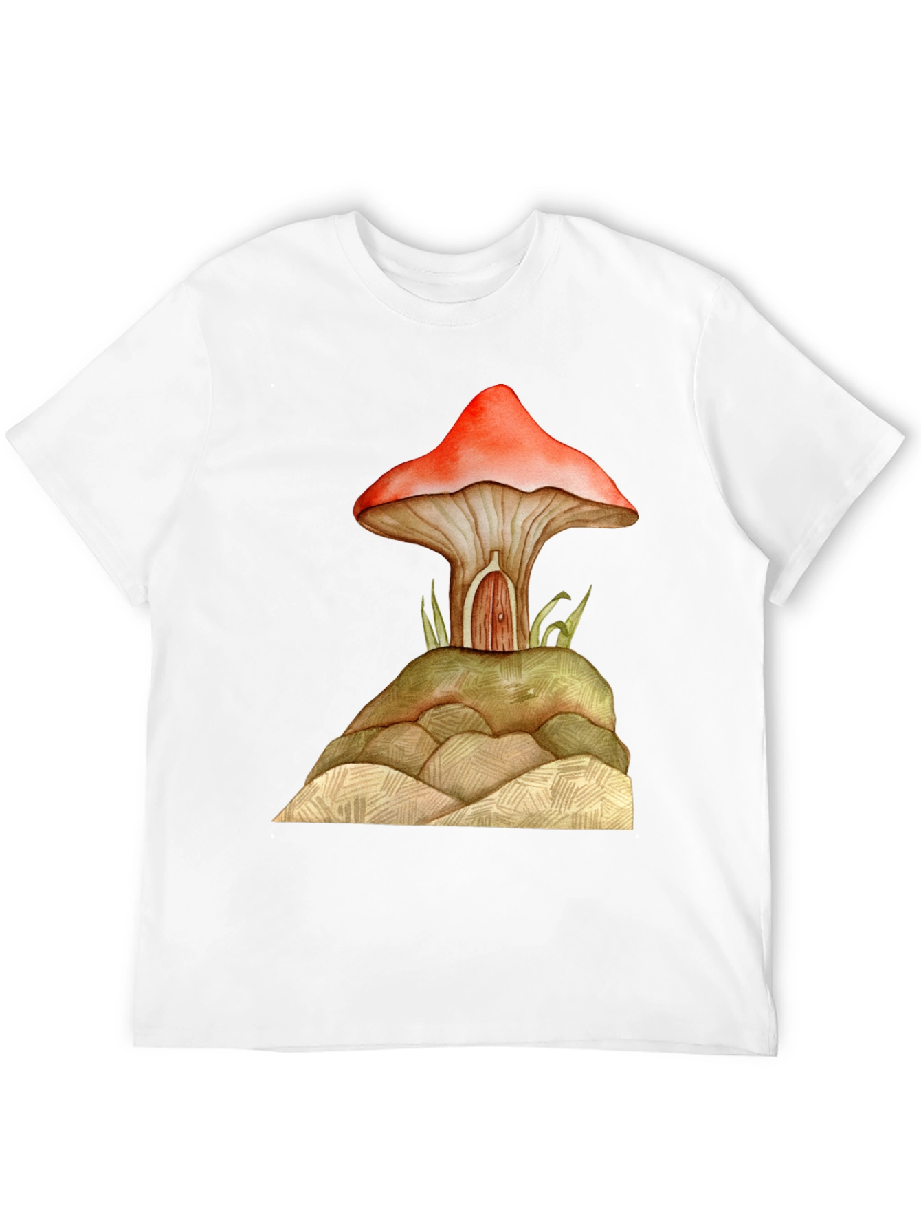 Mushroom House Graphic Tee - Unique Design