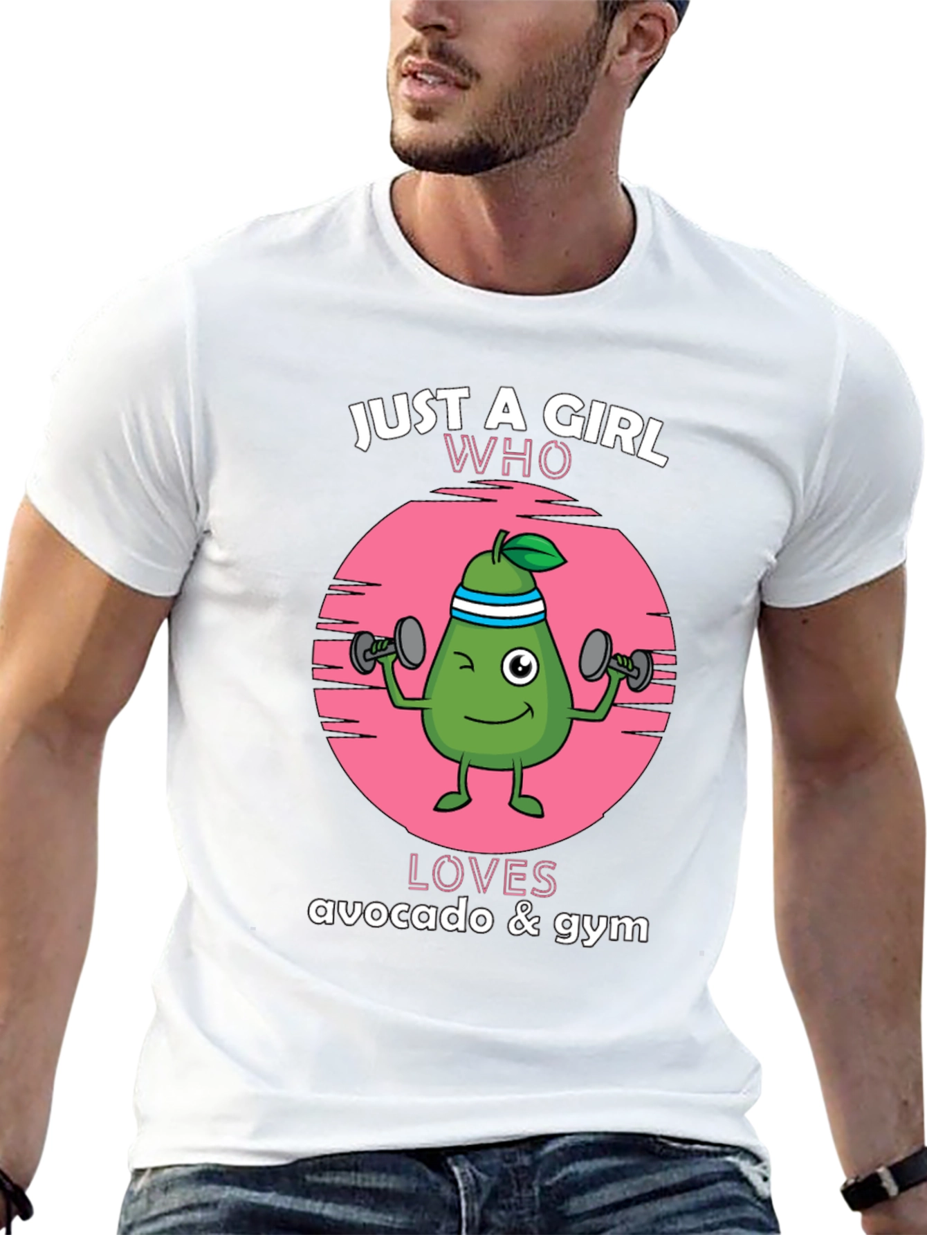 Just A Girl Who Loves Avocado & Gym T-Shirt