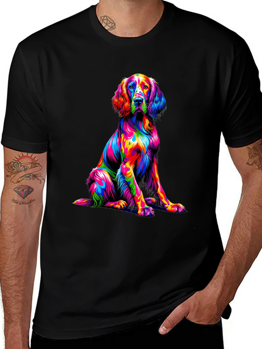 Colorful Dog Graphic T-Shirt - Unisex