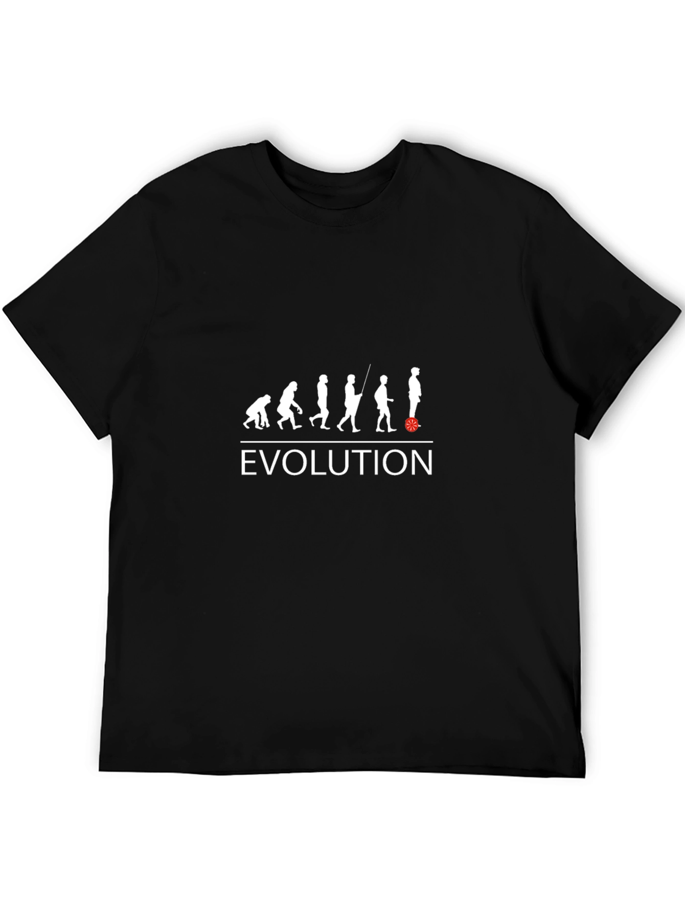 Evolution Unicycle T-Shirt - Black Graphic Tee