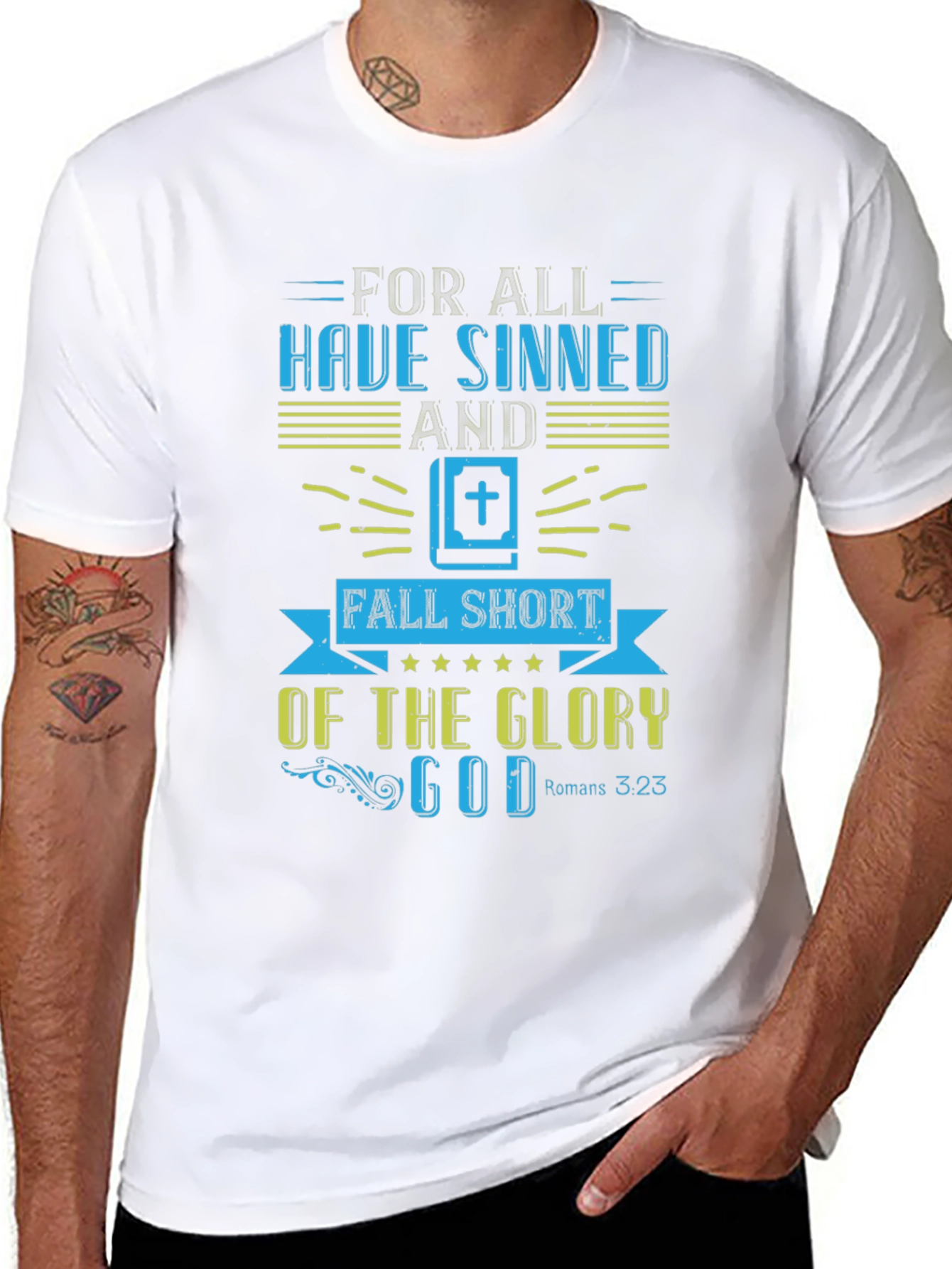 Faith-Based Tee: Romans 3:23 Design