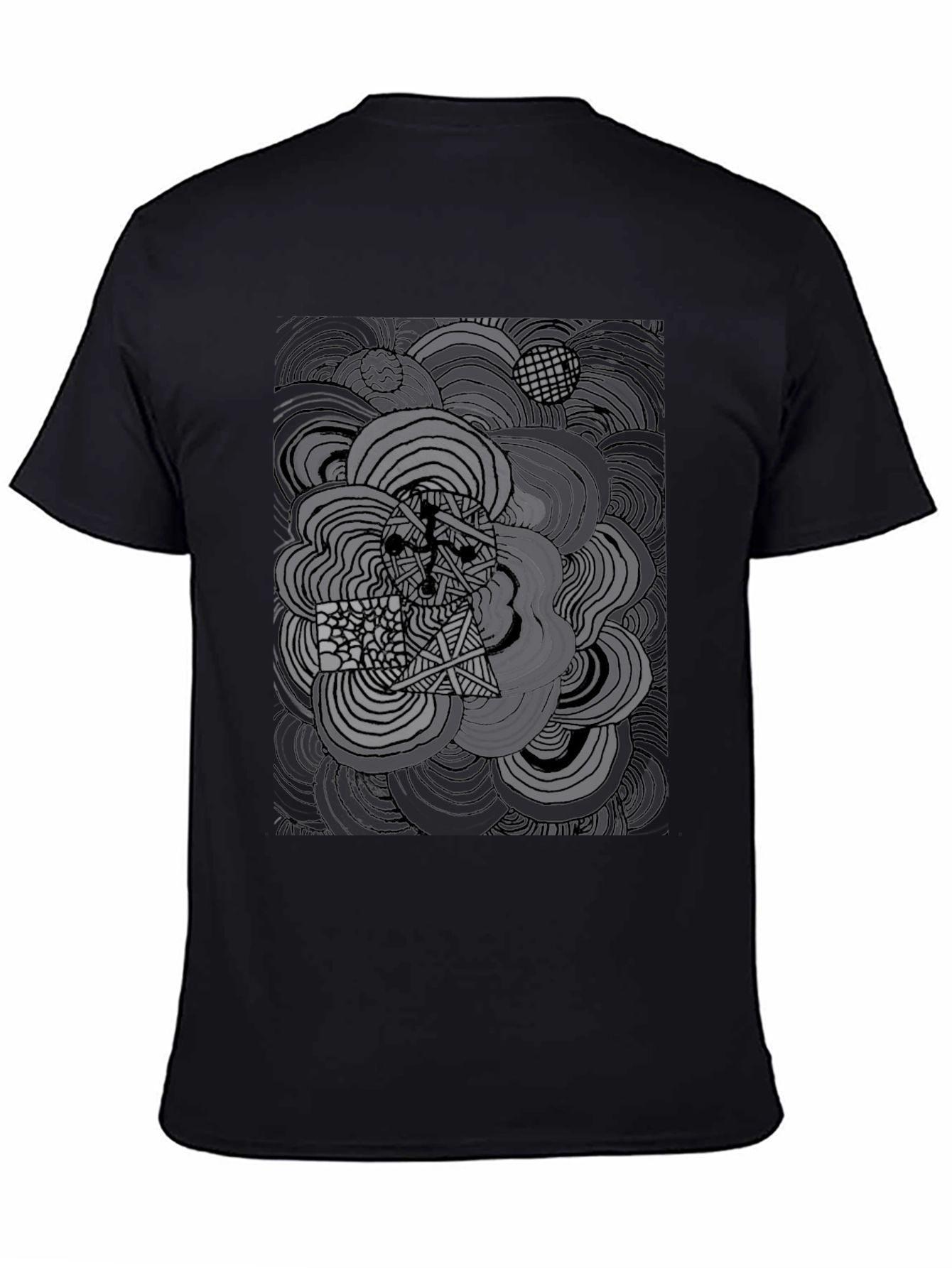 Abstract Art Black T-Shirt