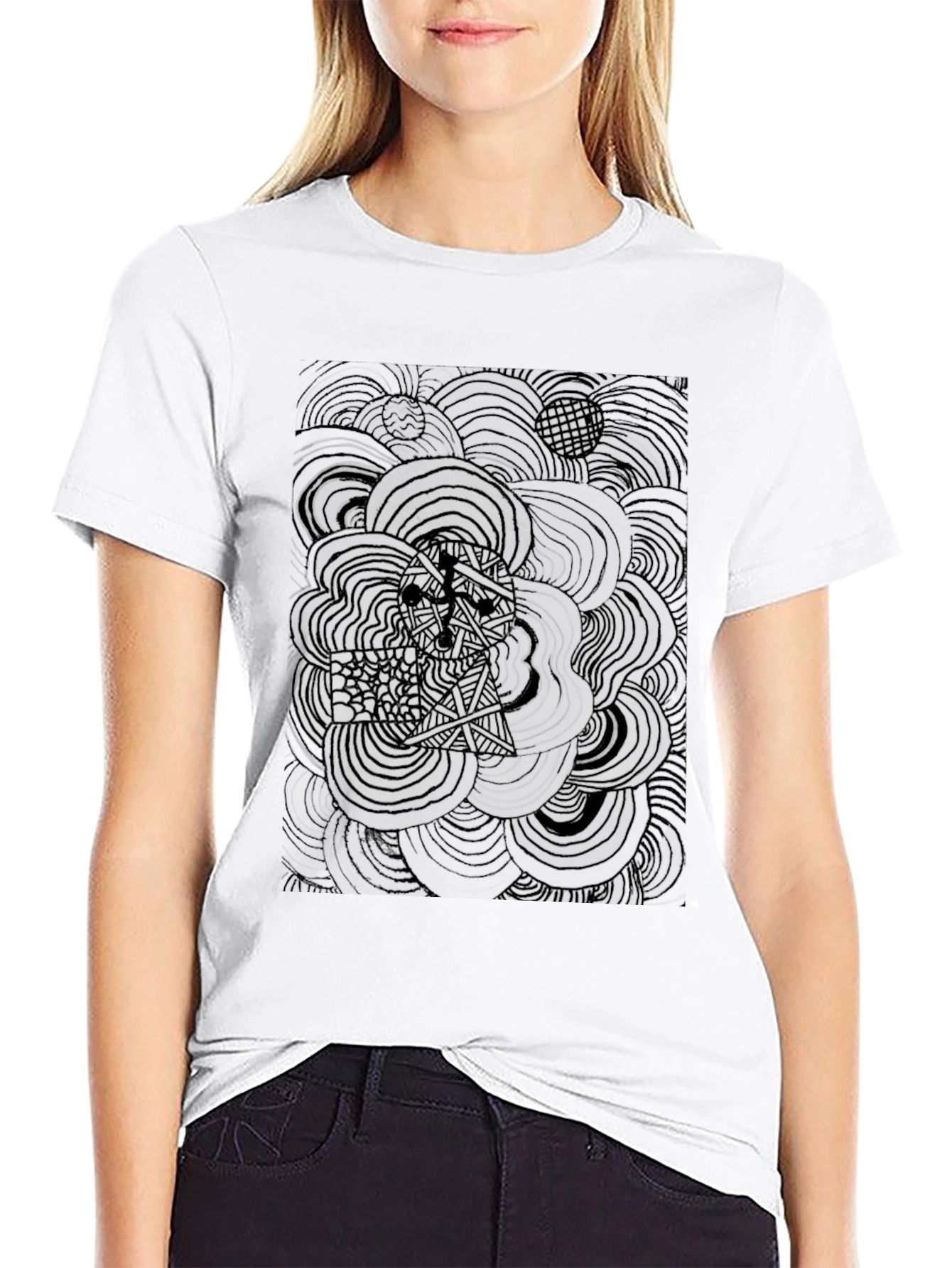 Abstract Art Black T-Shirt