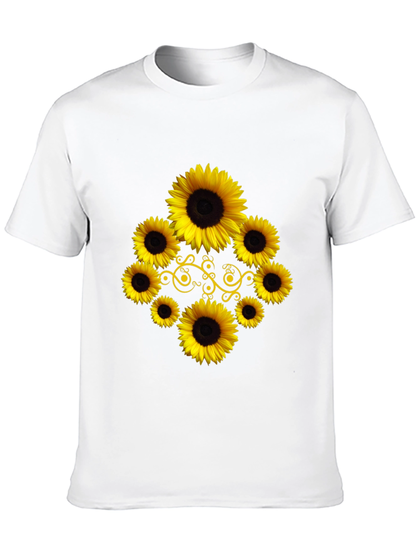 Sunflower Graphic Black T-Shirt